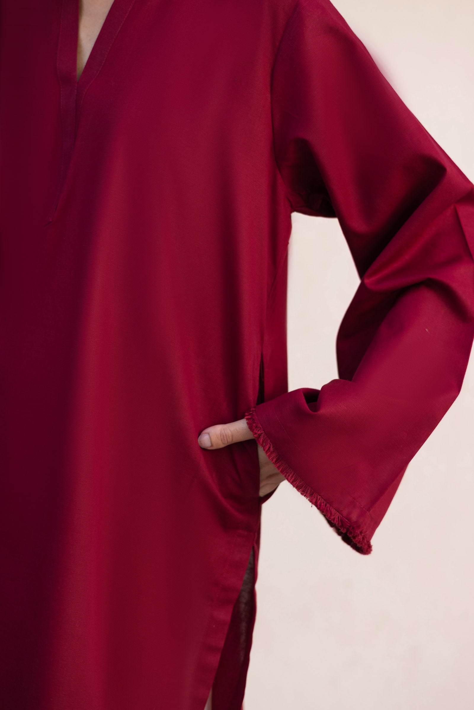 2PC Embroidered Khaddar MSK 05 – Maroon