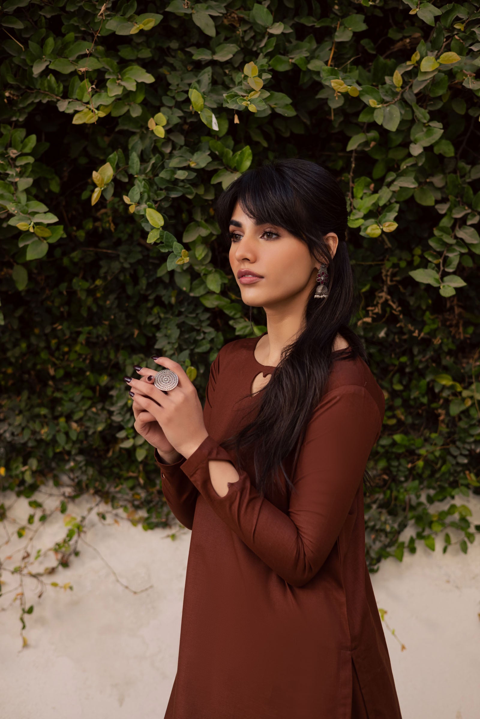 2PC Khaddar Solid HSK 06 – Chocolate Brown