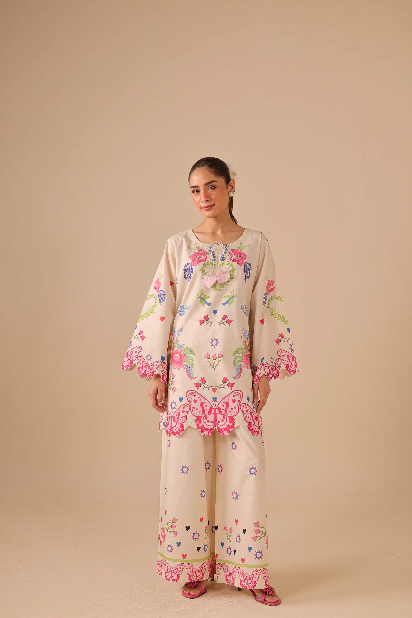2PC Summer Lawn Dress - 44239