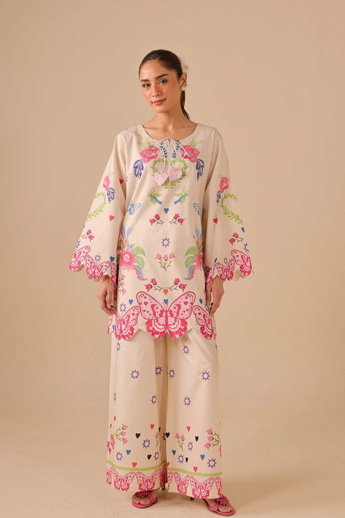 2PC Summer Lawn Dress - 44239
