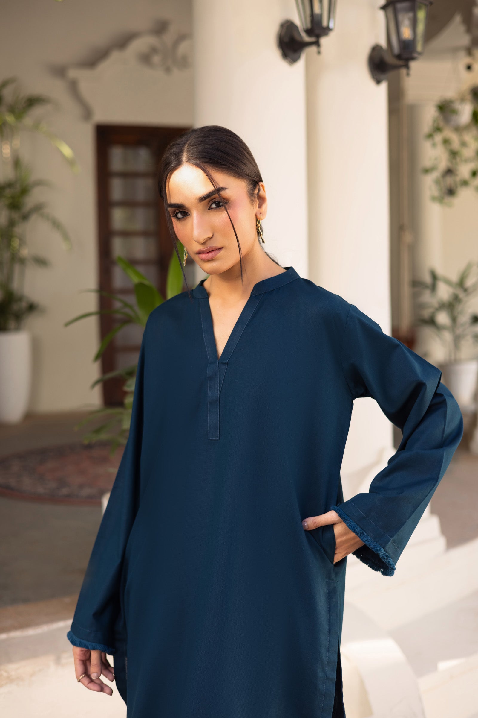 2 PC Khaddar Solid FSK 03 - Teal