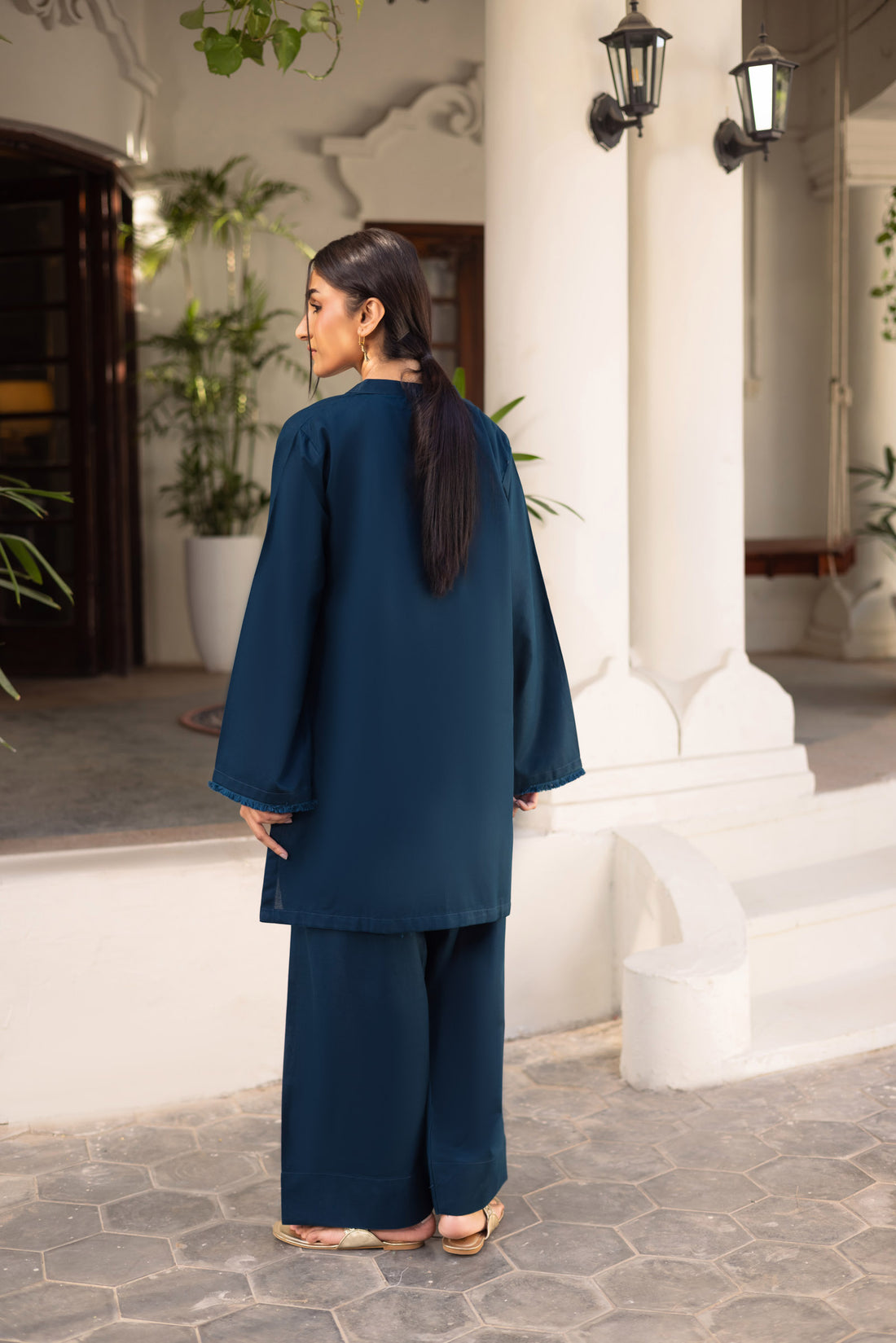 2 PC Khaddar Solid FSK 03 - Teal