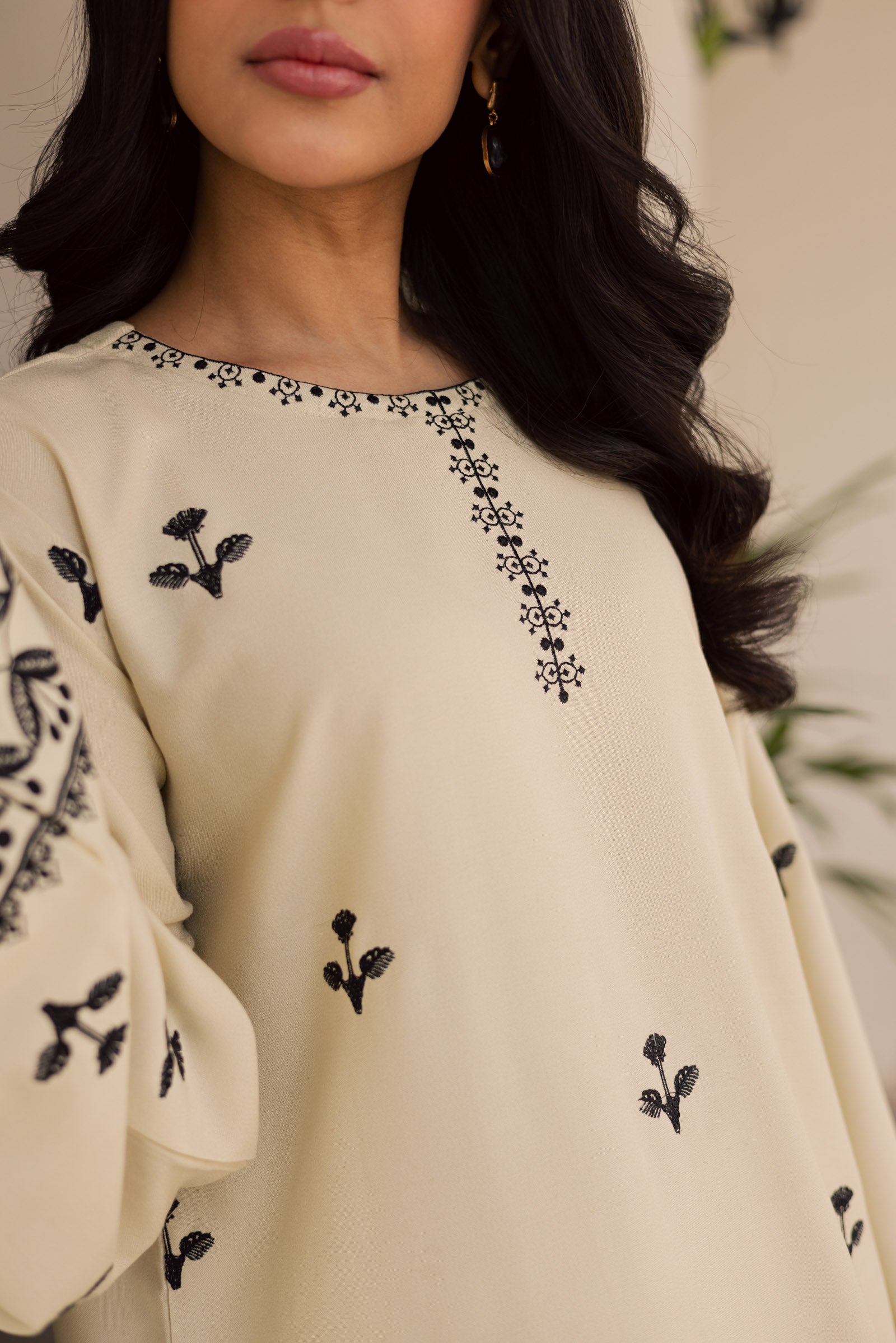 2PC Winter Embroidered Dress - 1193