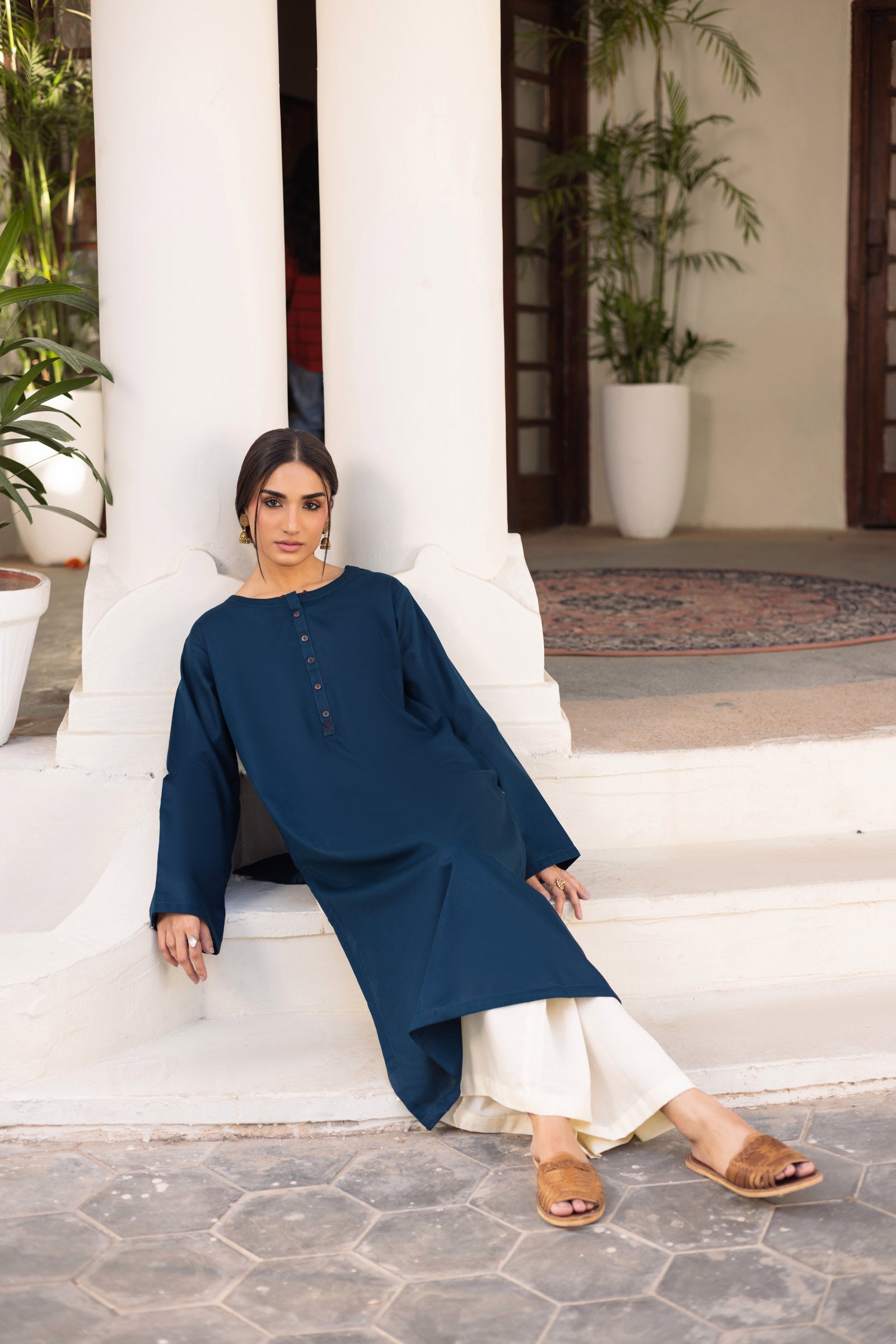 2 PC Khaddar Solid CSK 02 - Teal