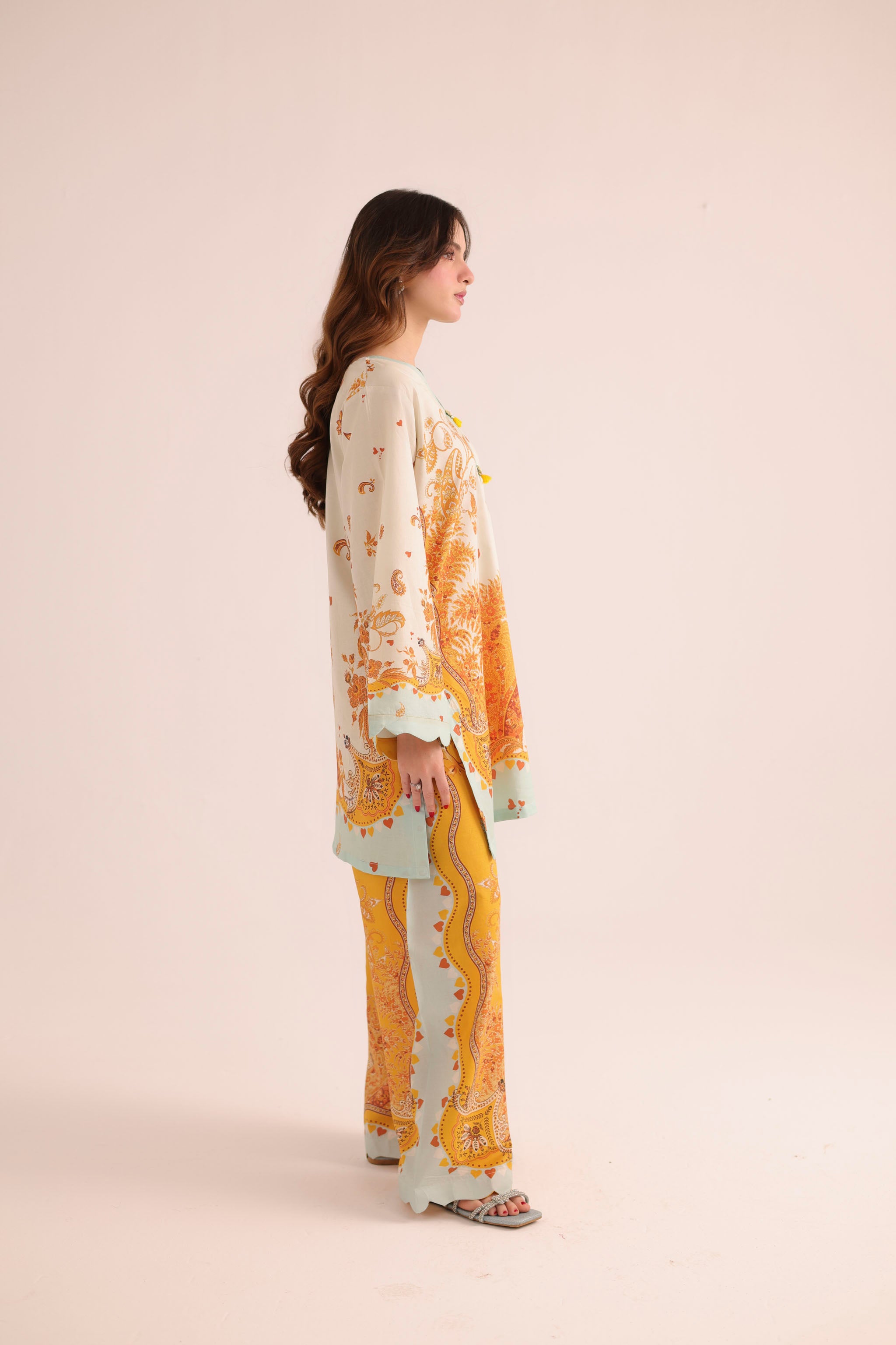 2PC Summer Lawn Dress- PRT L42966