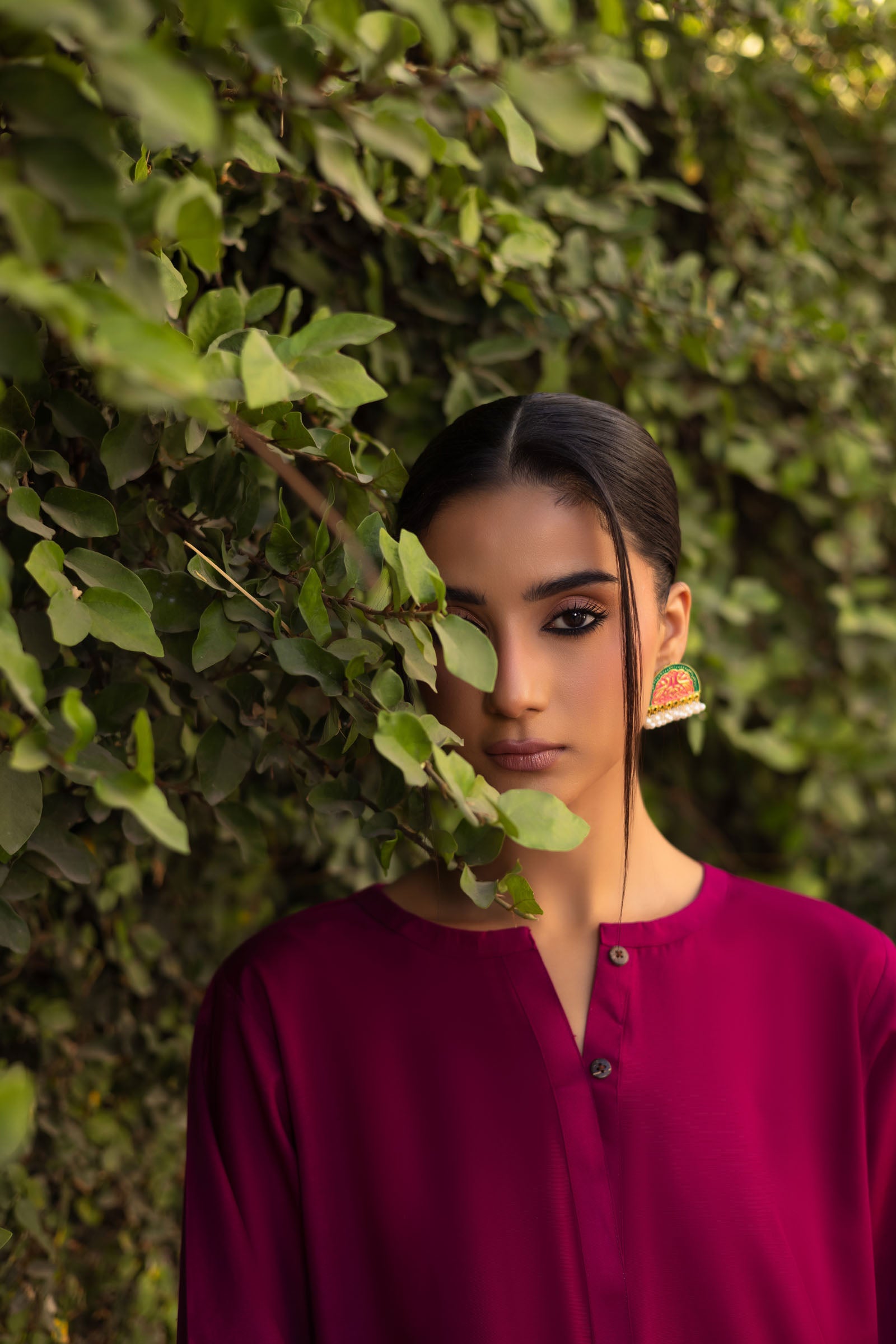 2 PC Khaddar Solid PSK 01 - Plum