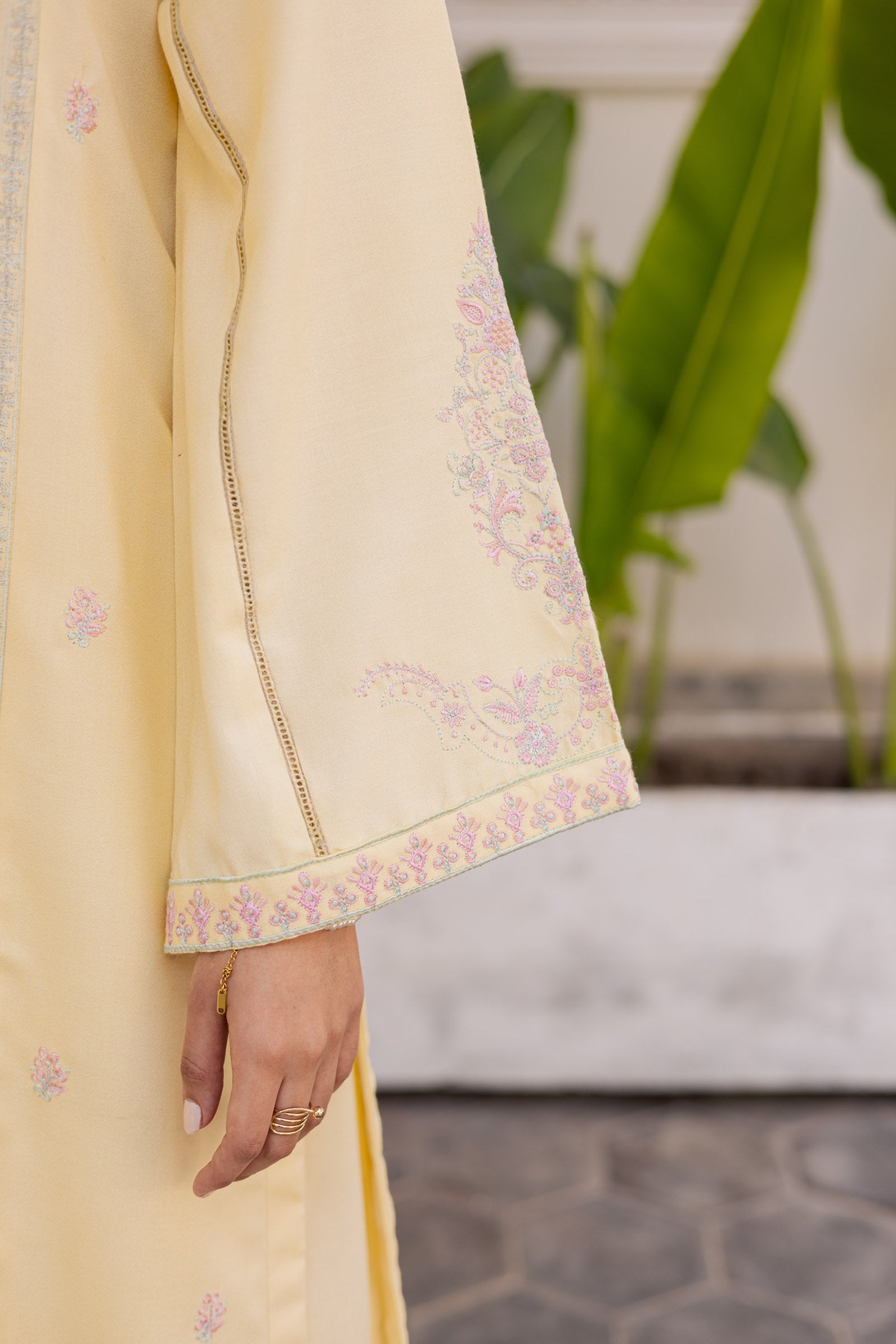 2PC Winter Embroidered Dress - 1185