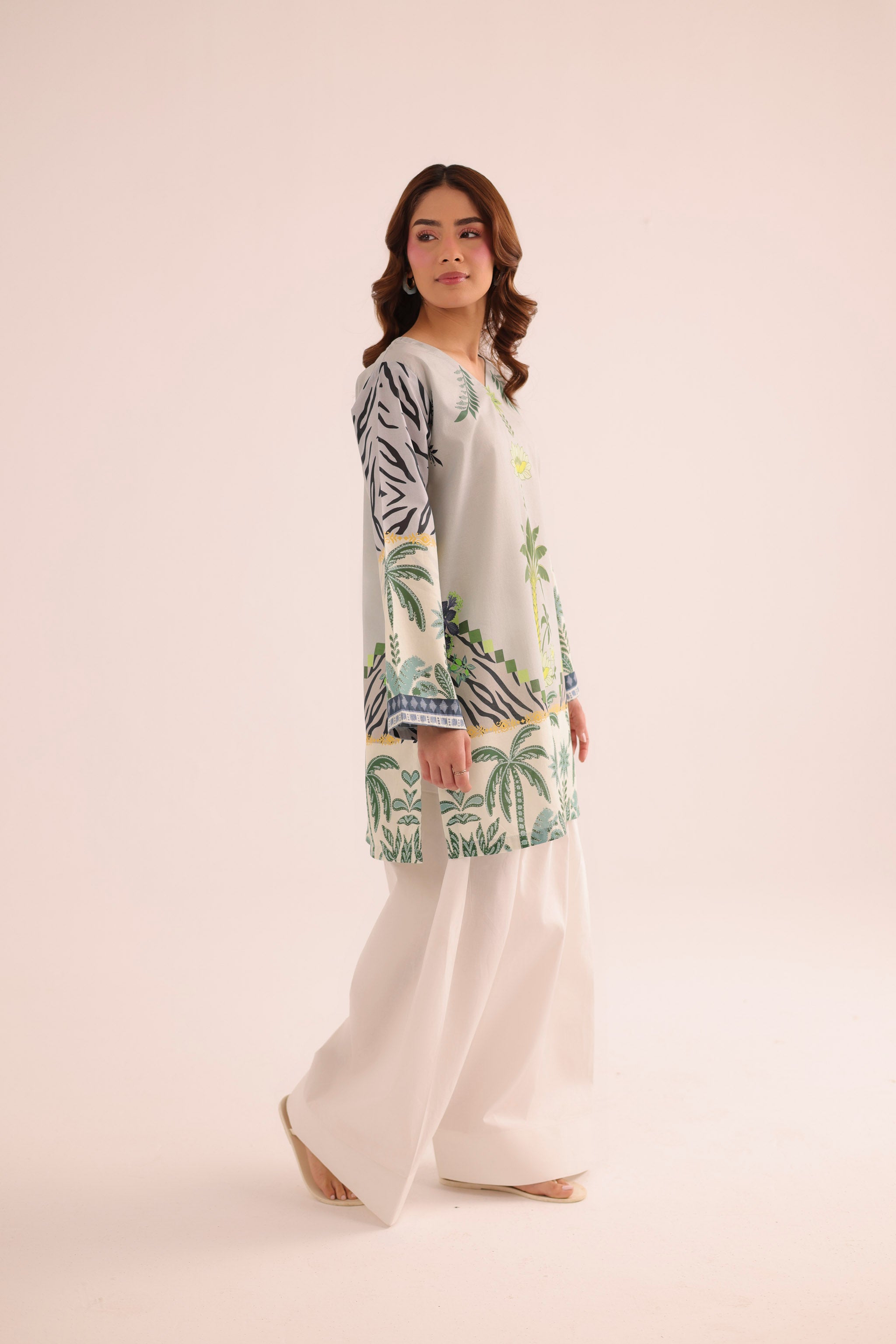 1PC Printed Lawn Kurta - PRT L43301