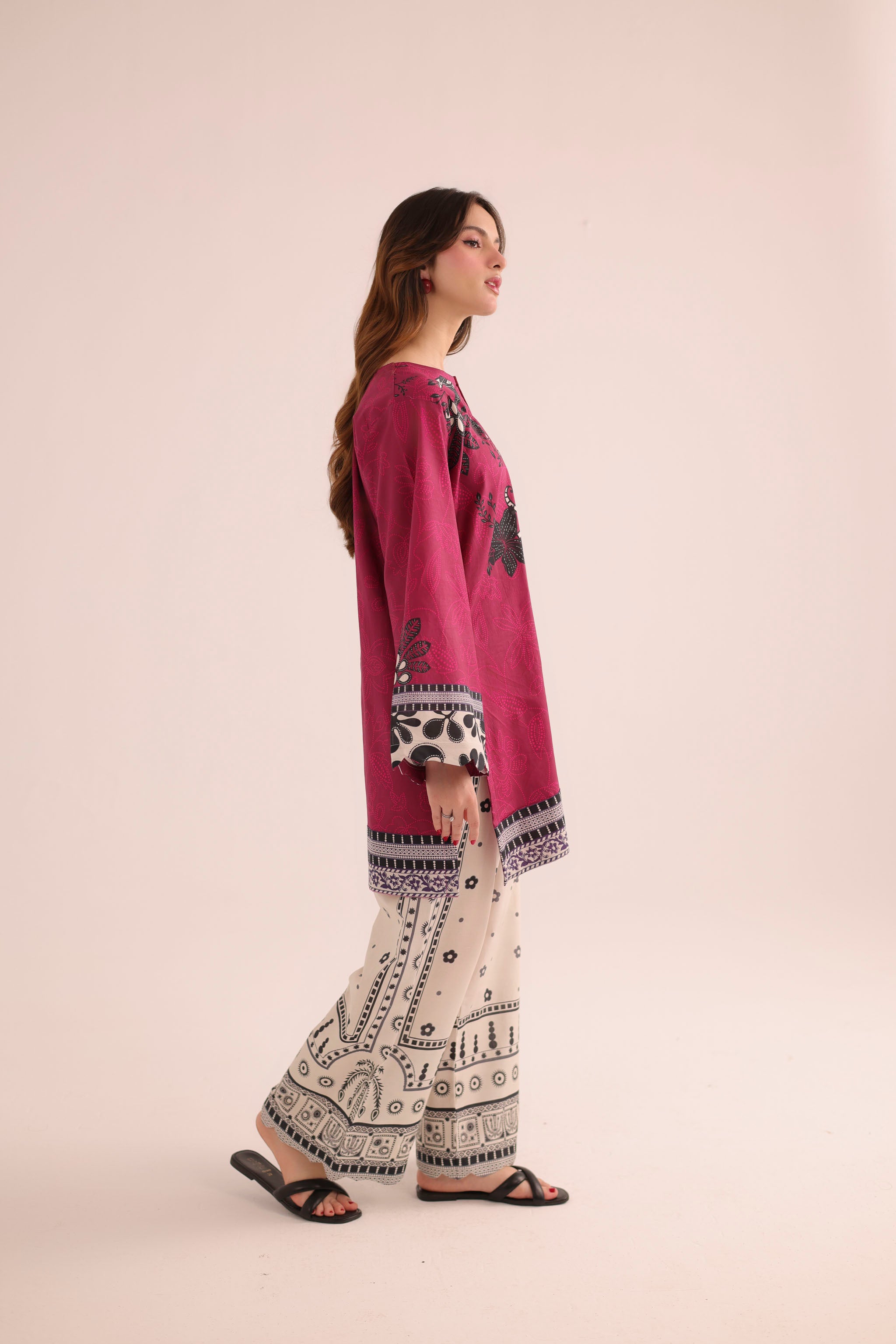 2PC Summer Lawn Dress- PRT L42734