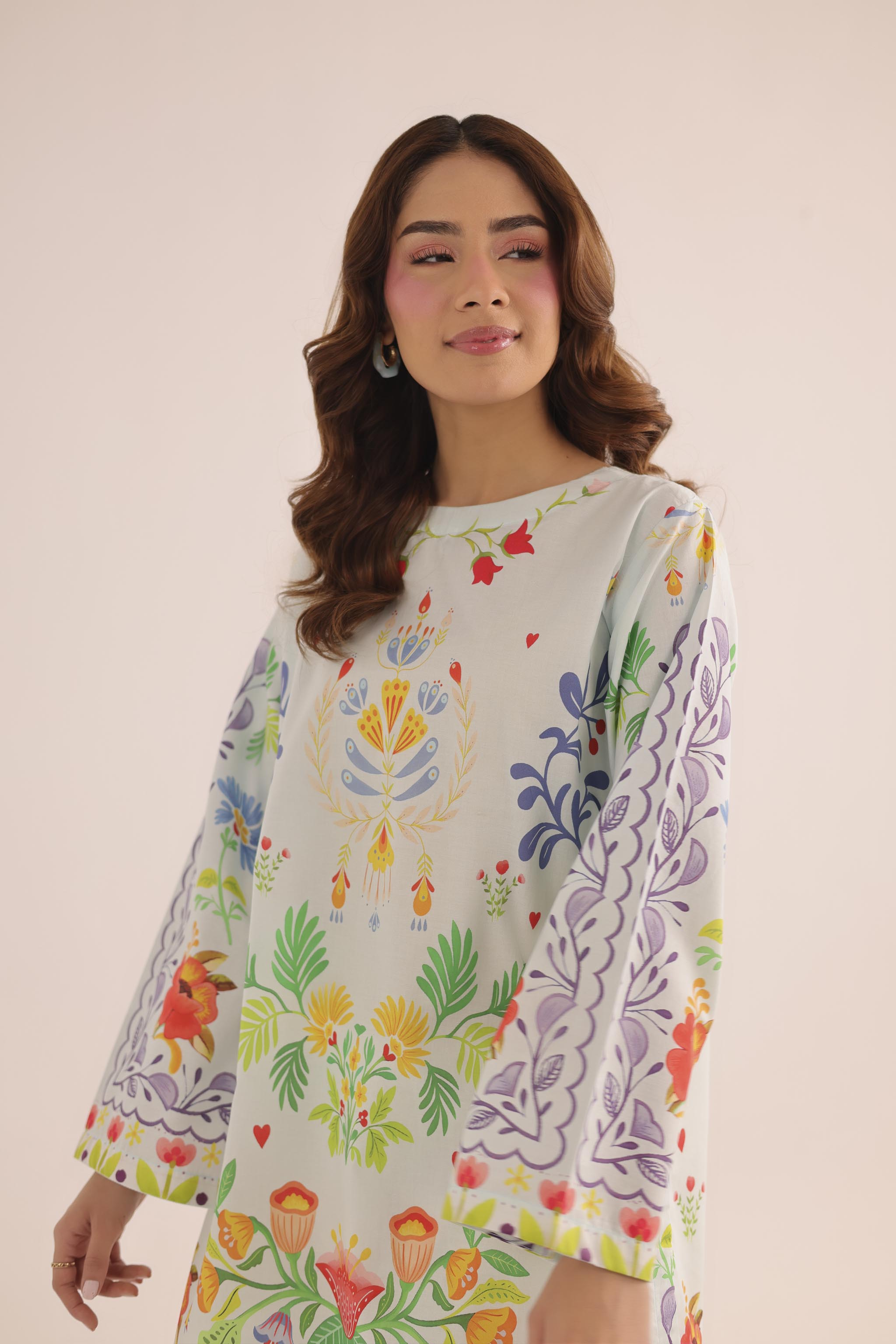 1PC Printed Lawn Kurta - PRT L43293