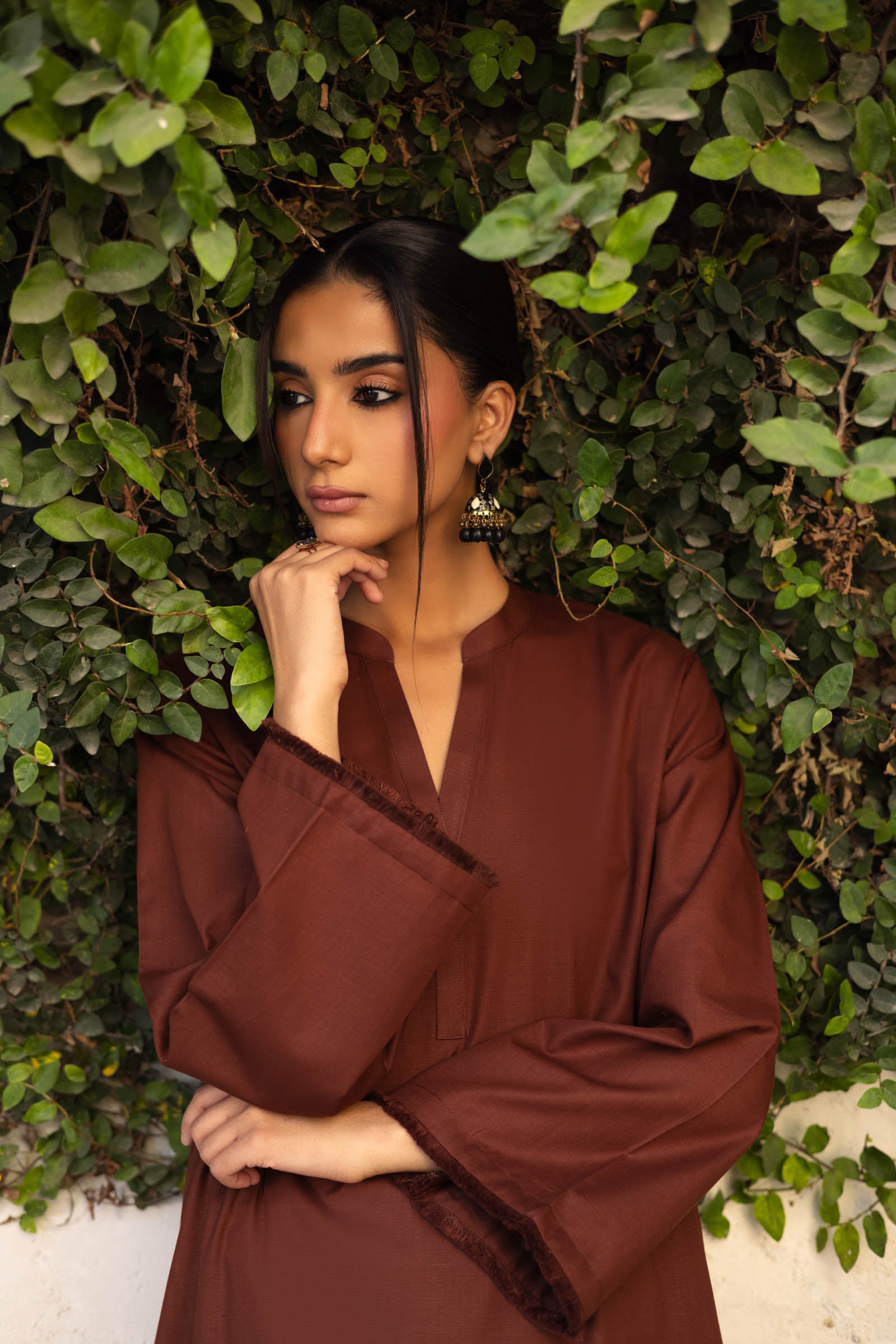 2 PC Khaddar Solid FSK 03 – Chocolate Brown