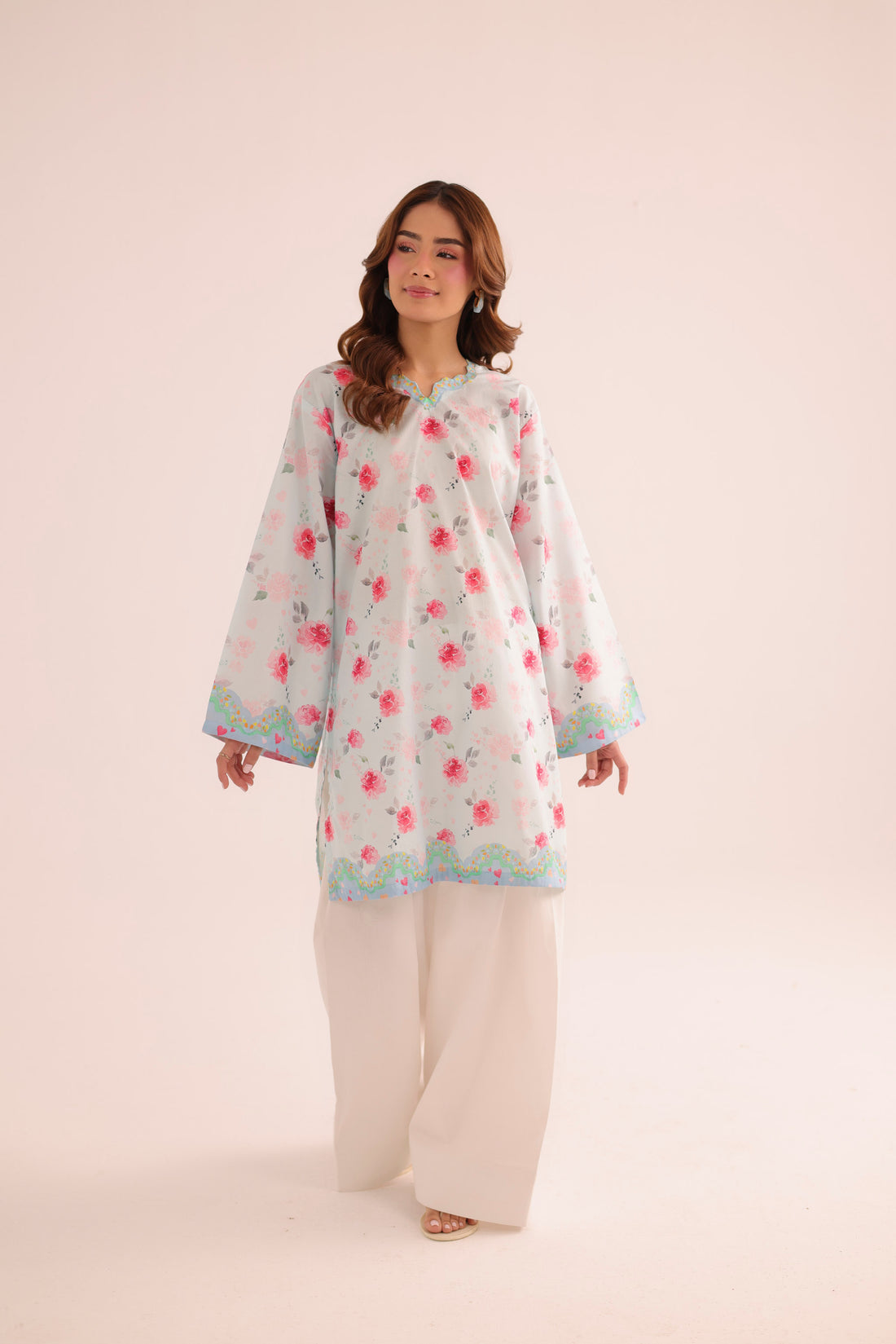 1PC Printed Lawn Kurta - PRT L43286