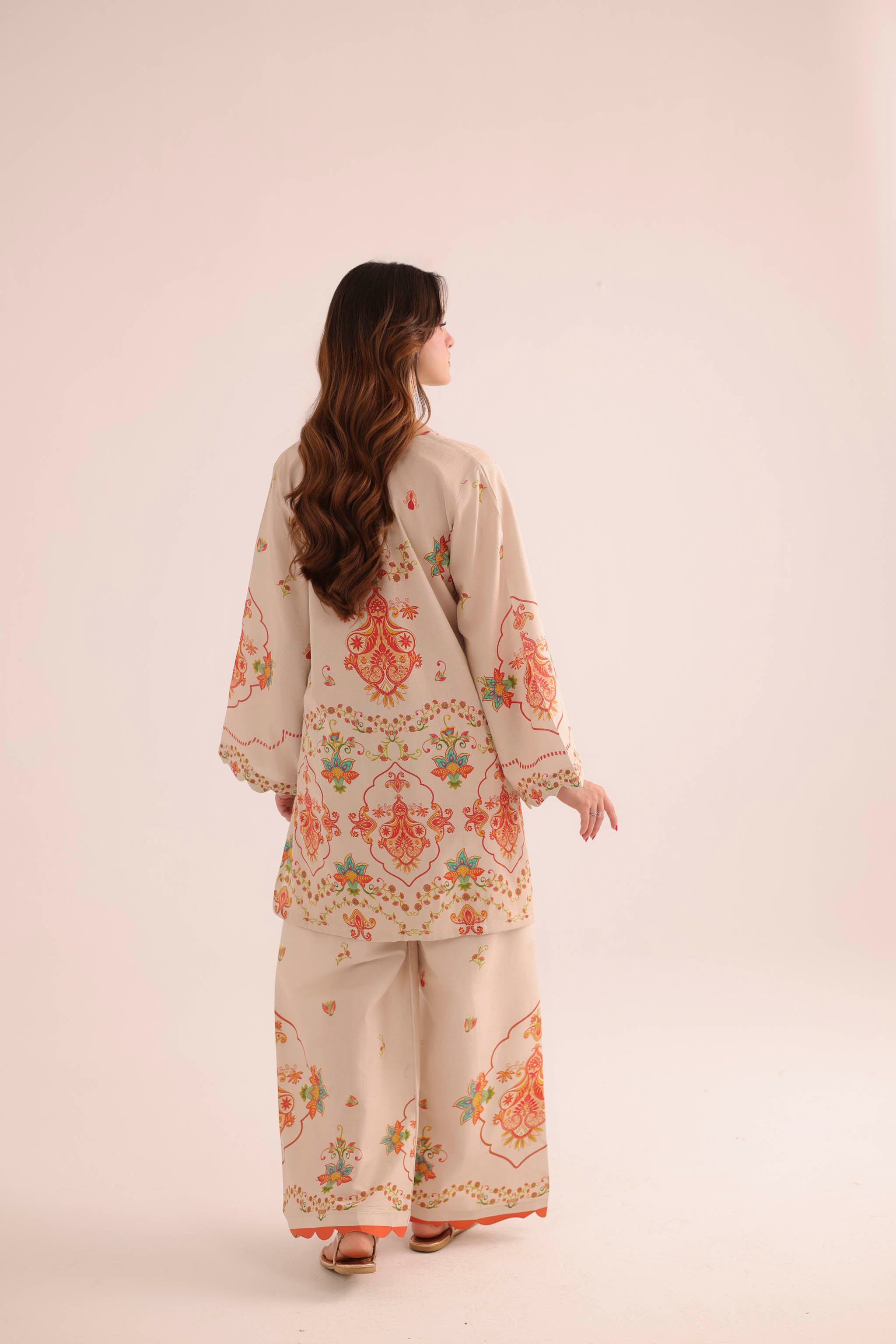 2PC Summer Lawn Dress- PRT L42963