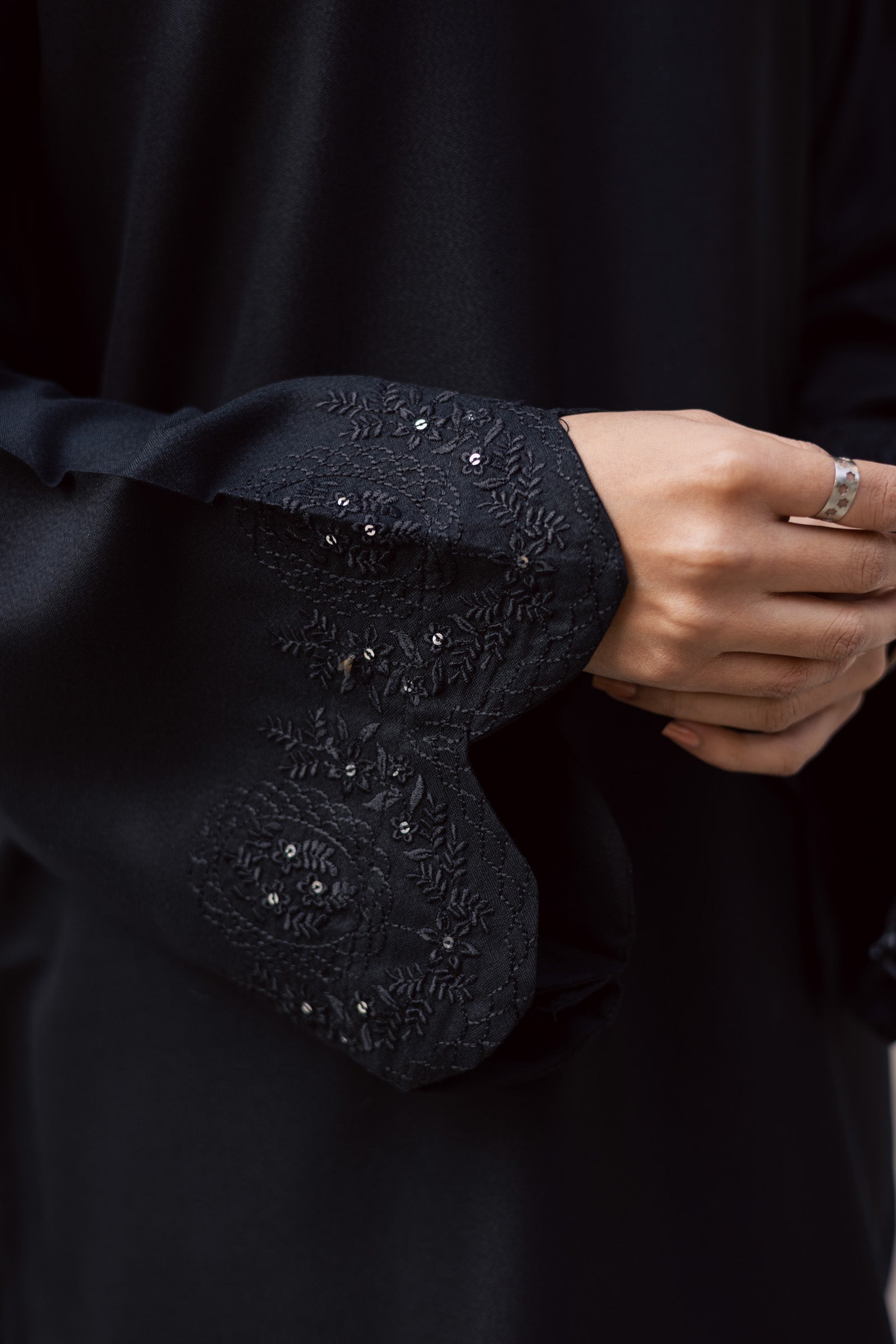 2PC Winter Embroidered Dress - 1208