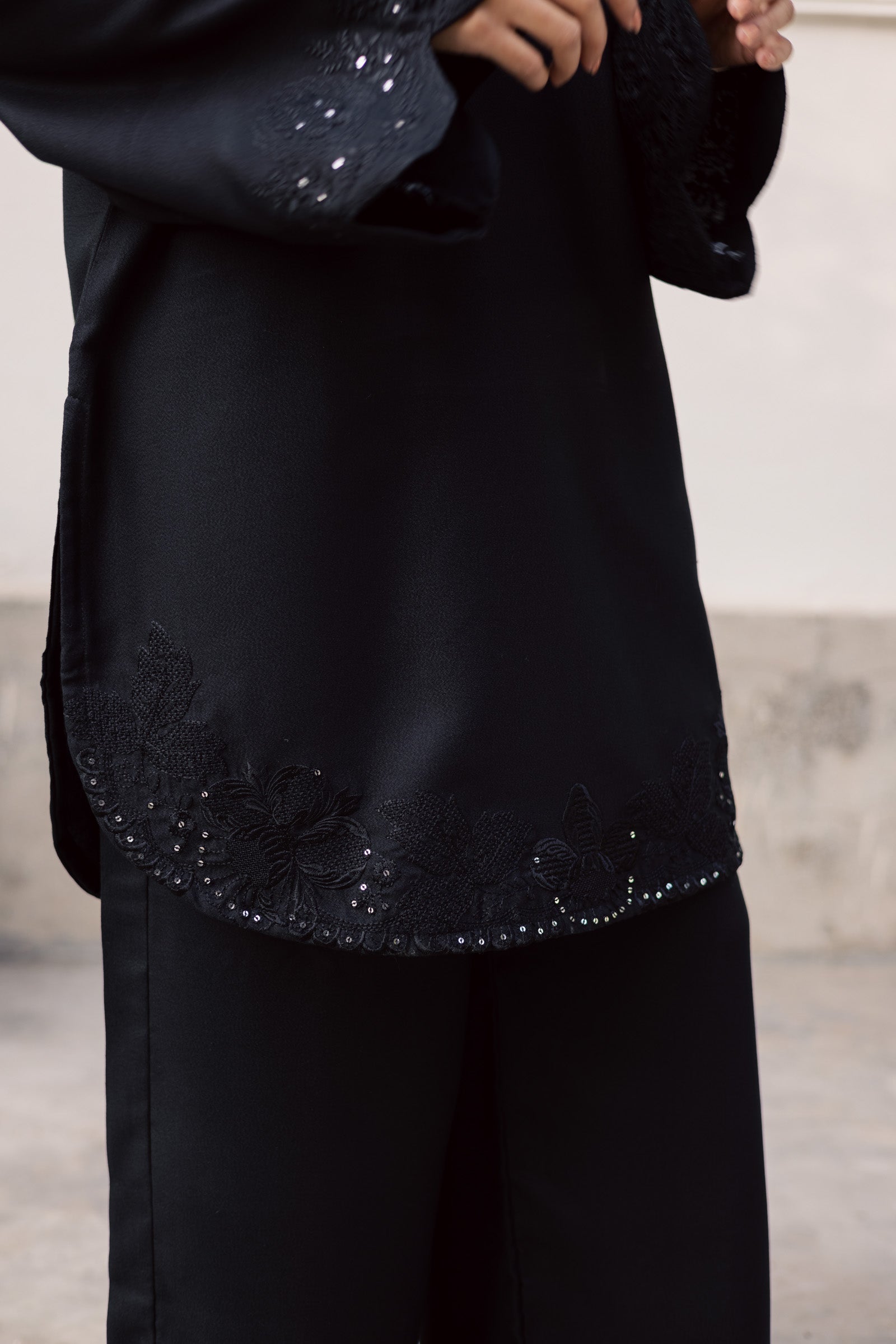 2PC Winter Embroidered Dress - 1208