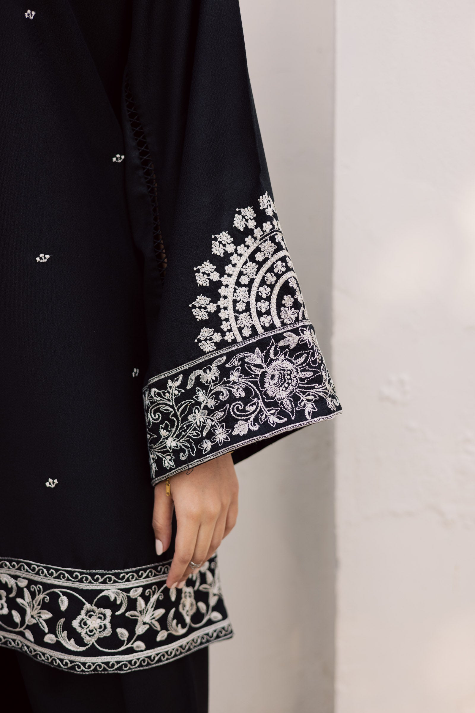 2PC Winter Embroidered Dress - 1201