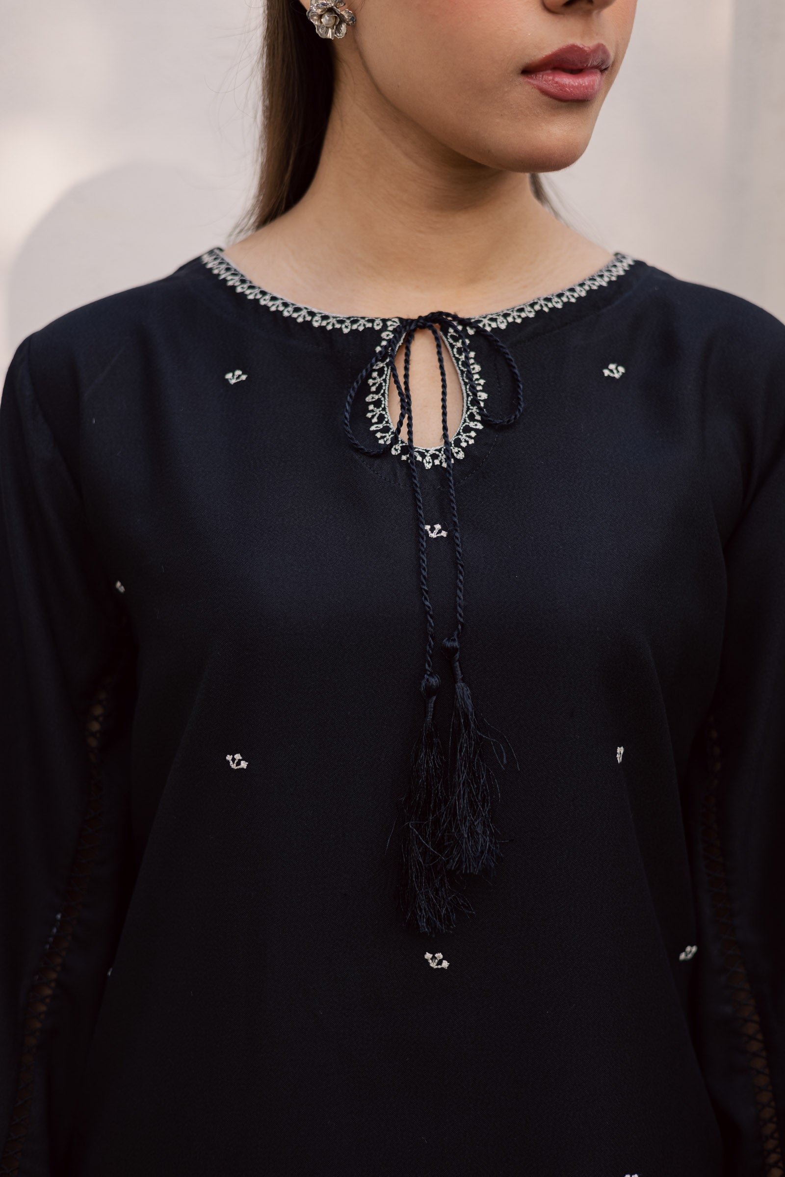 2PC Winter Embroidered Dress - 1201