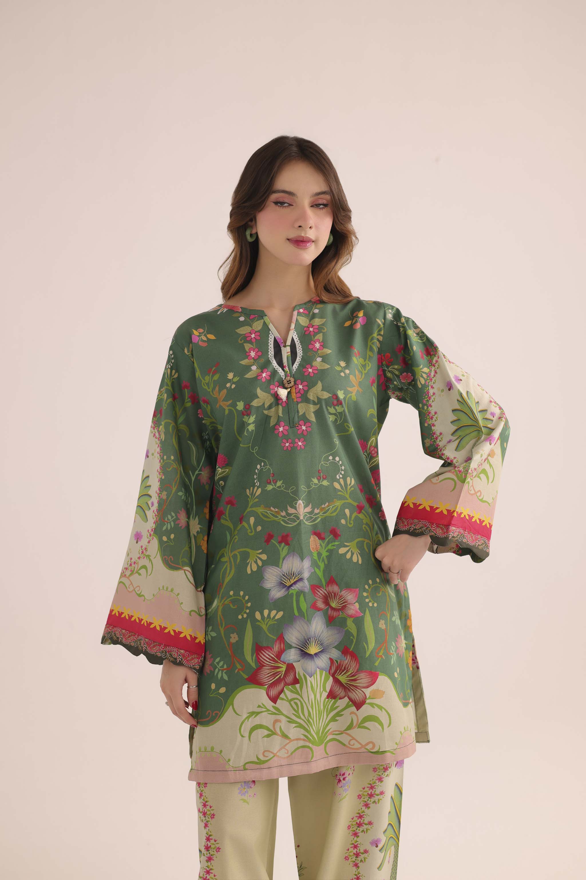 2PC Summer Lawn Dress- PRT L42956