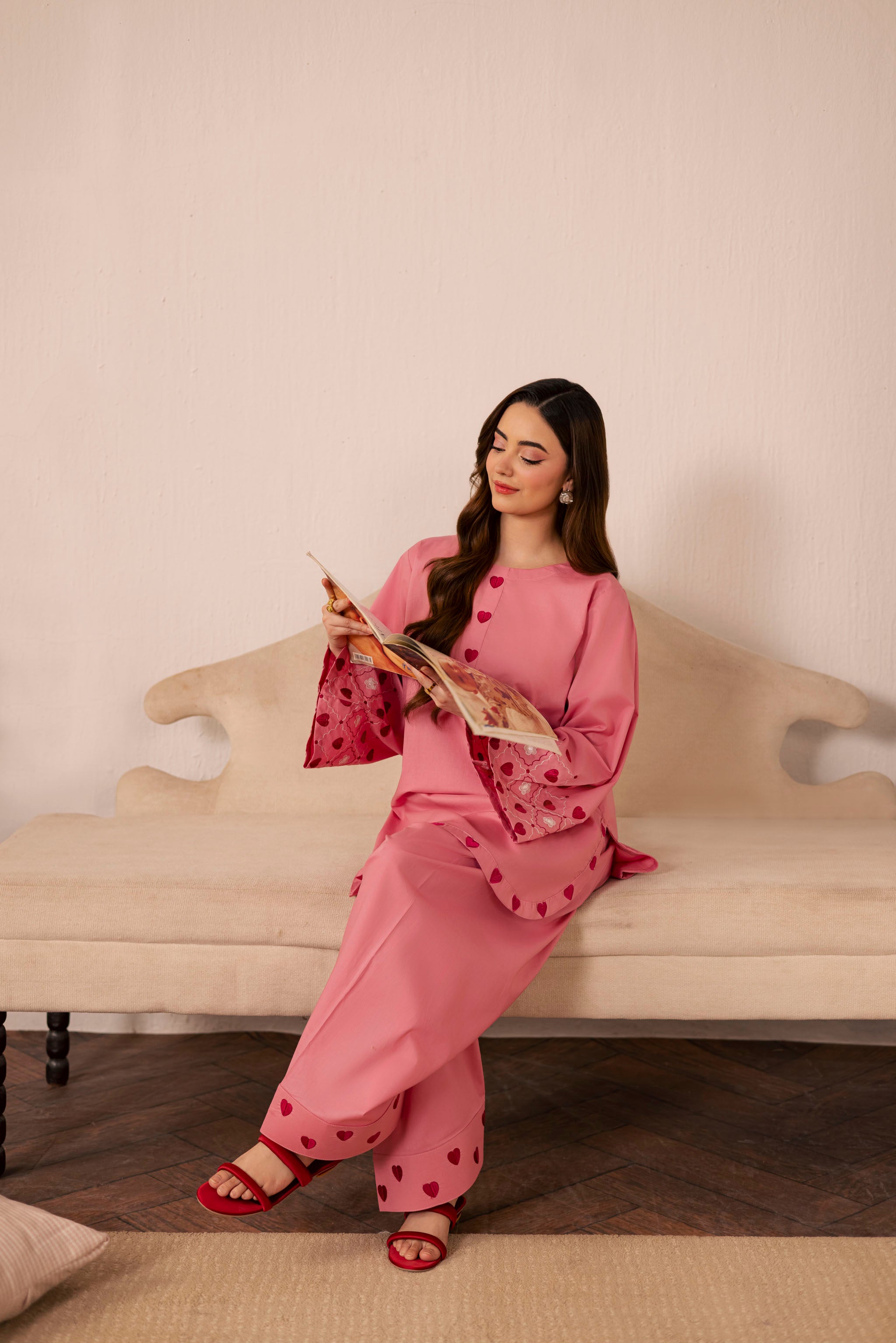 2PC Summer Embroidered Dress - 1241