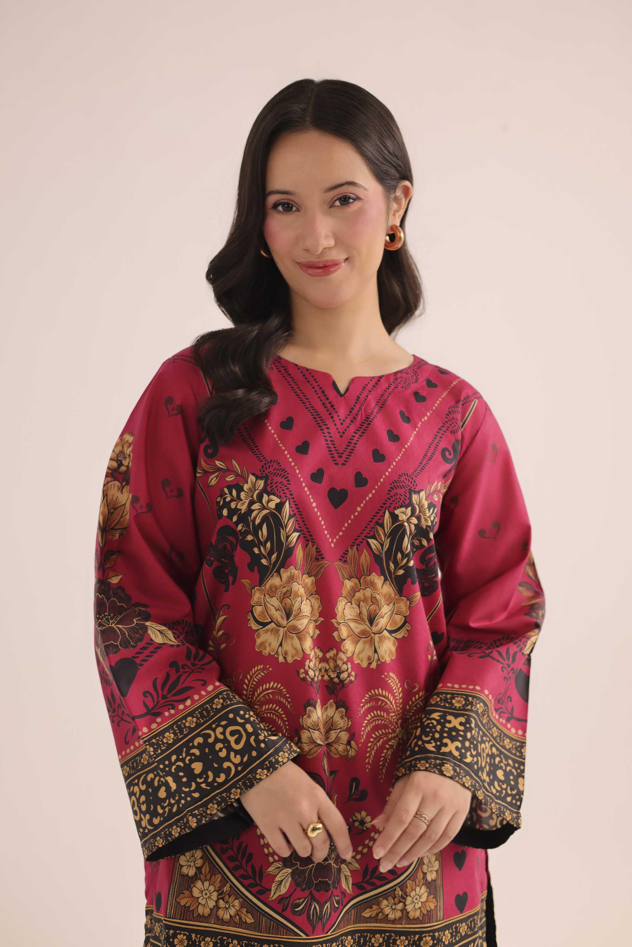 1PC Printed Lawn Kurta - PRT L43299