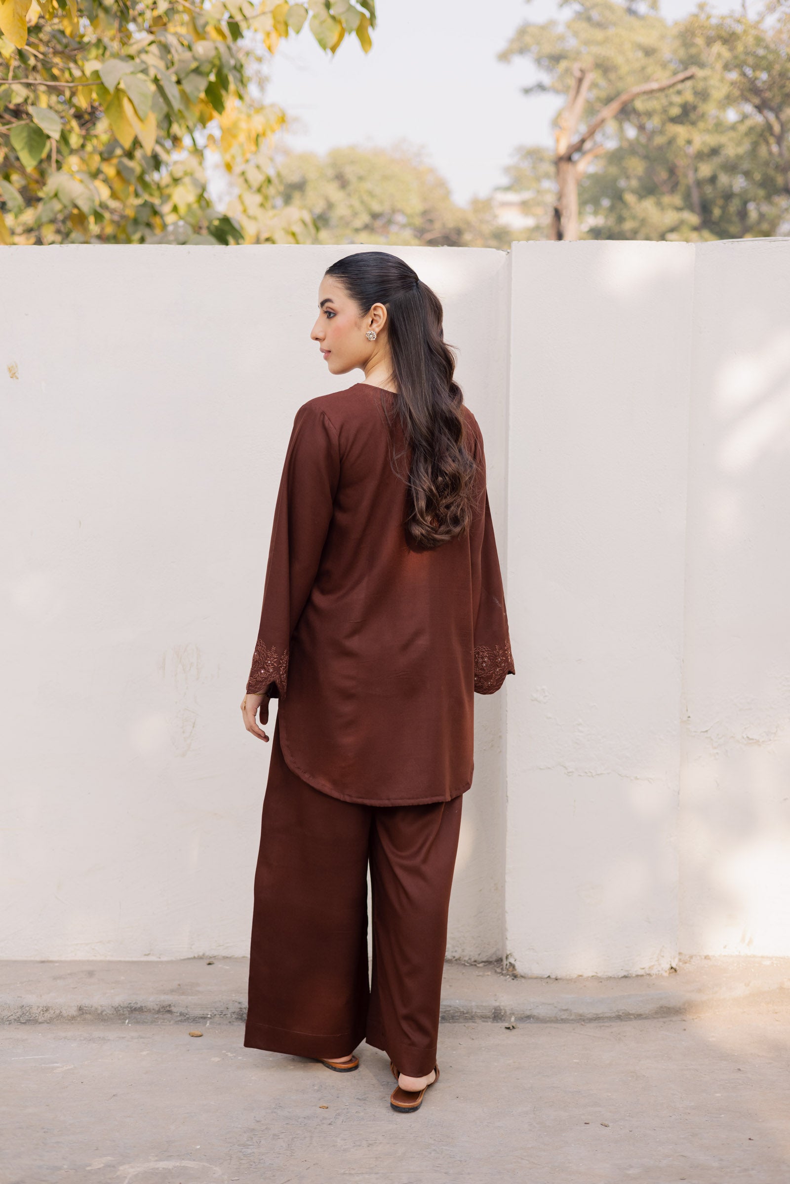 2PC Winter Embroidered Dress - 1210