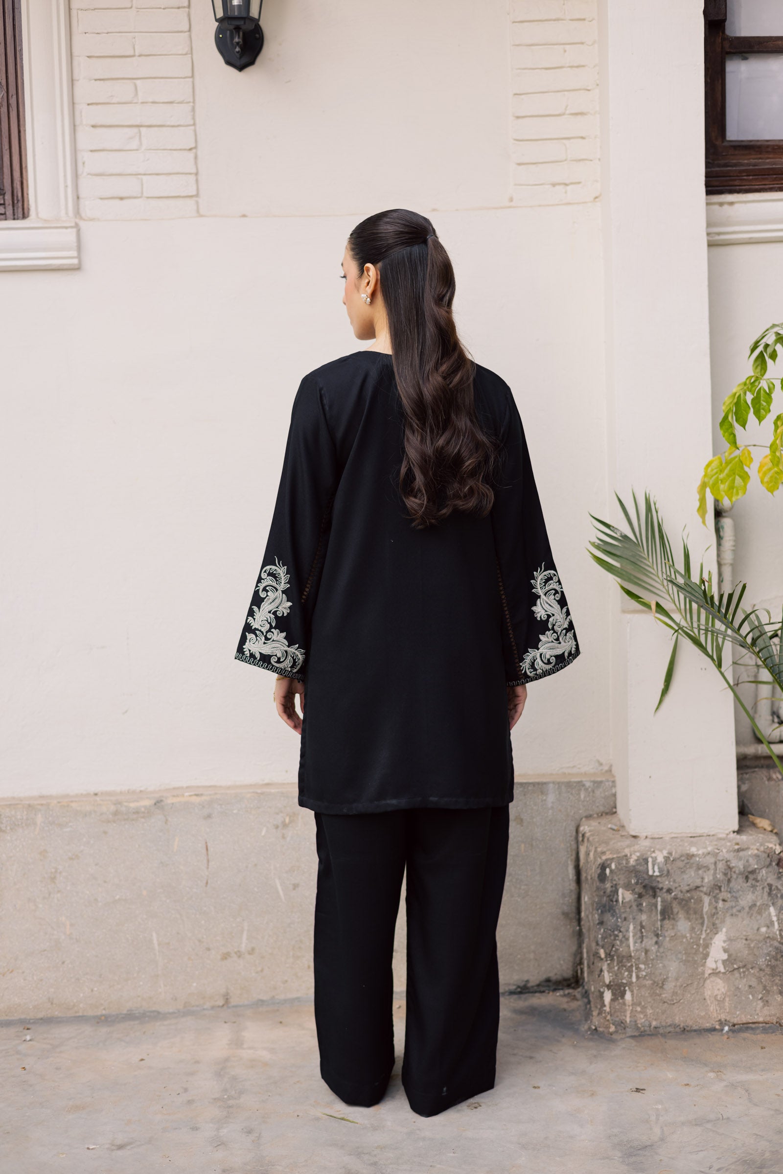 2PC Winter Embroidered Dress - 1205