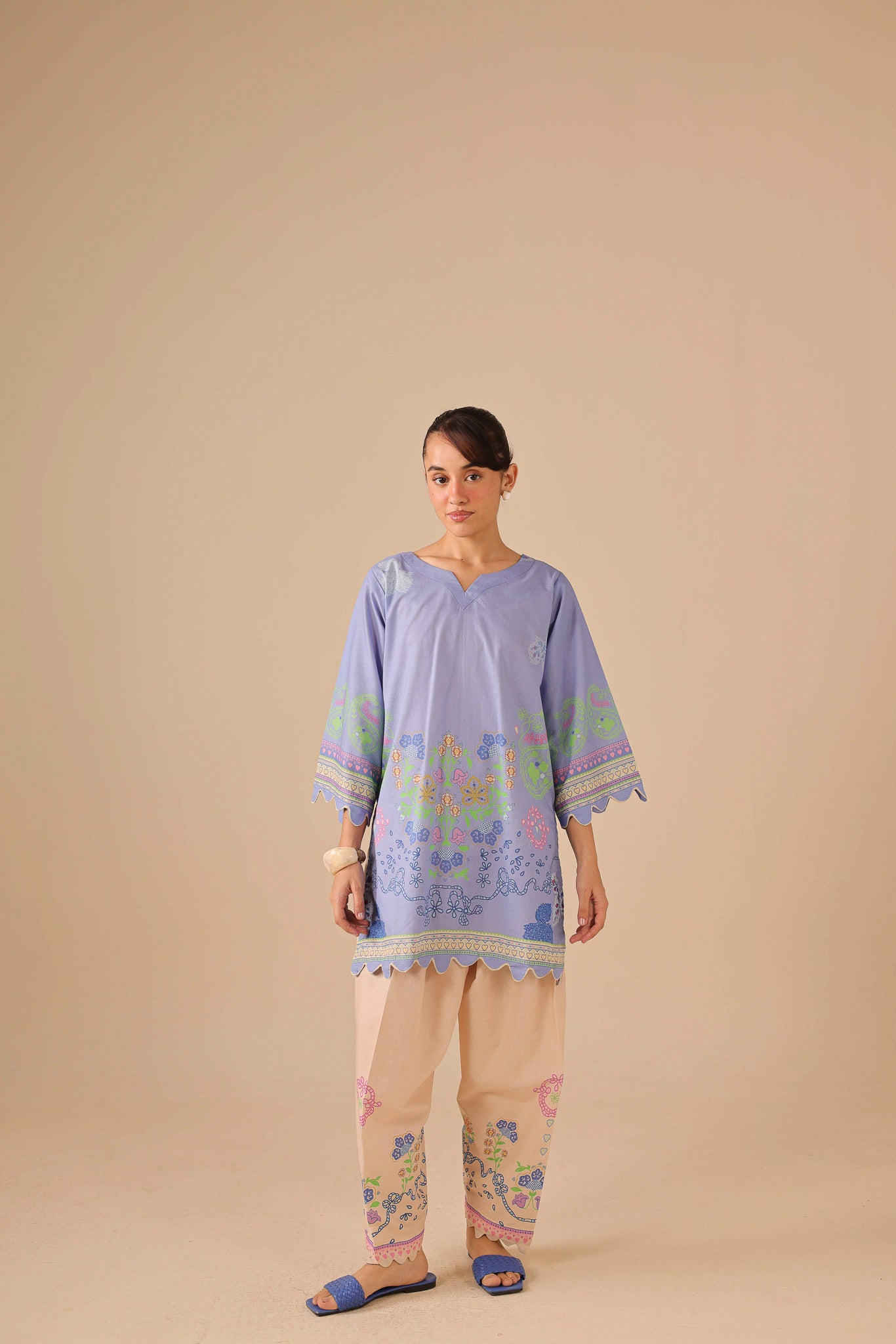 2PC Summer Lawn Dress - 44251