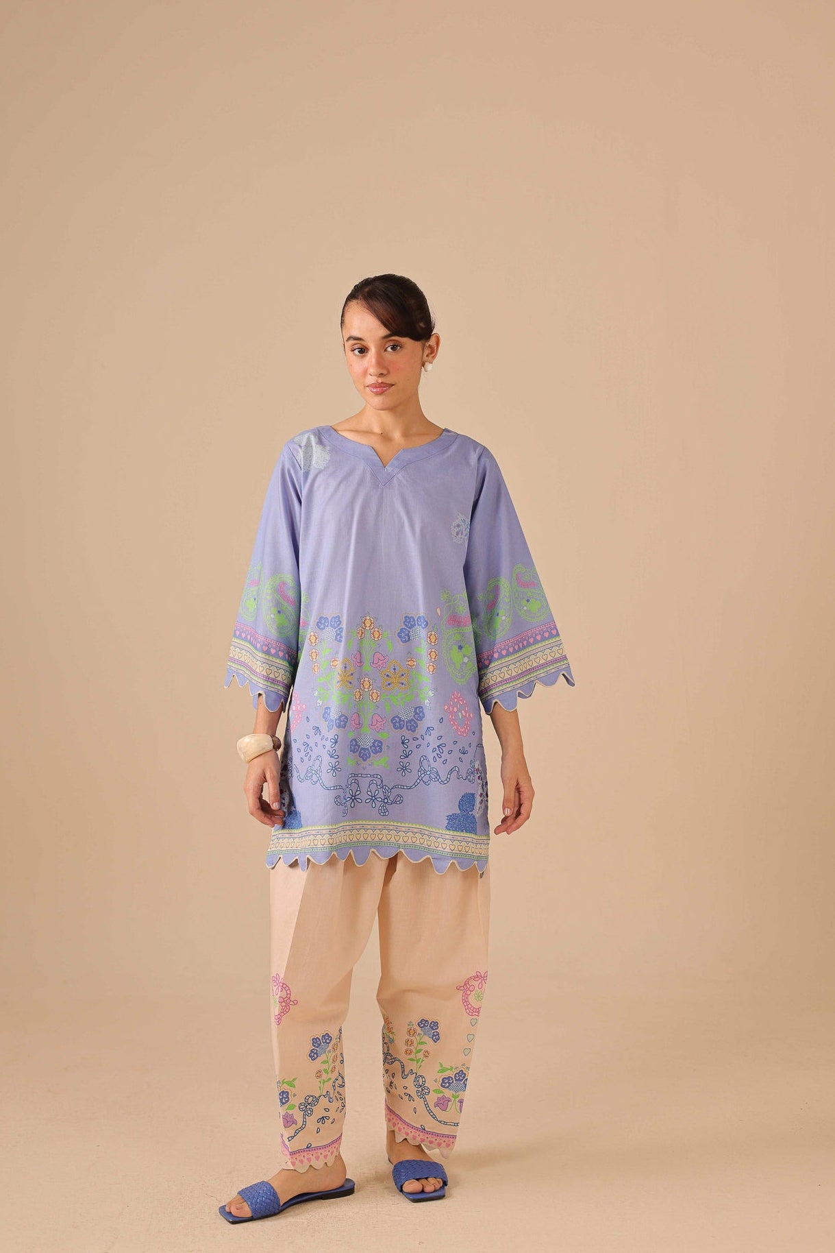 2PC Summer Lawn Dress - 44251