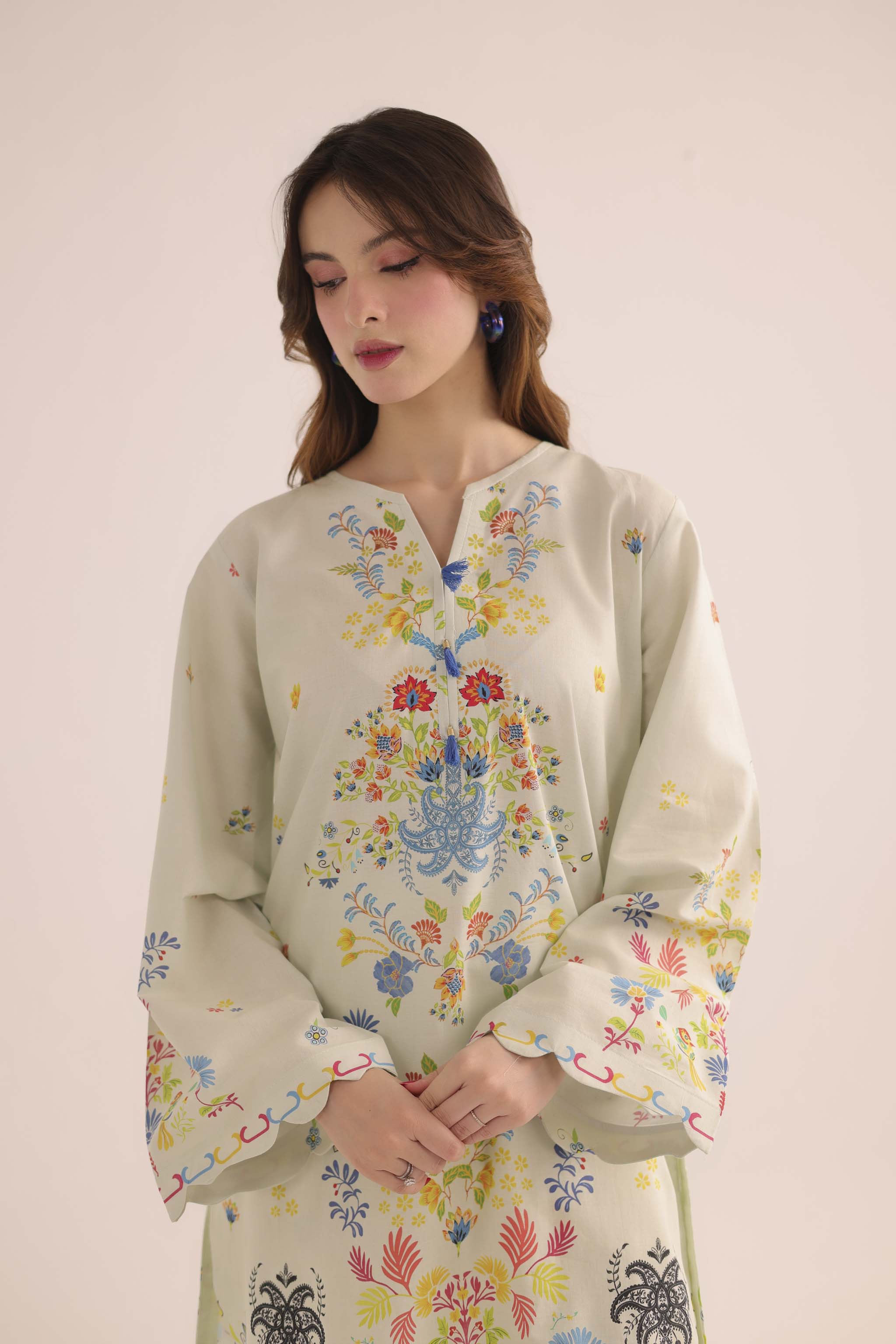 2PC Summer Lawn Dress- PRT L42962