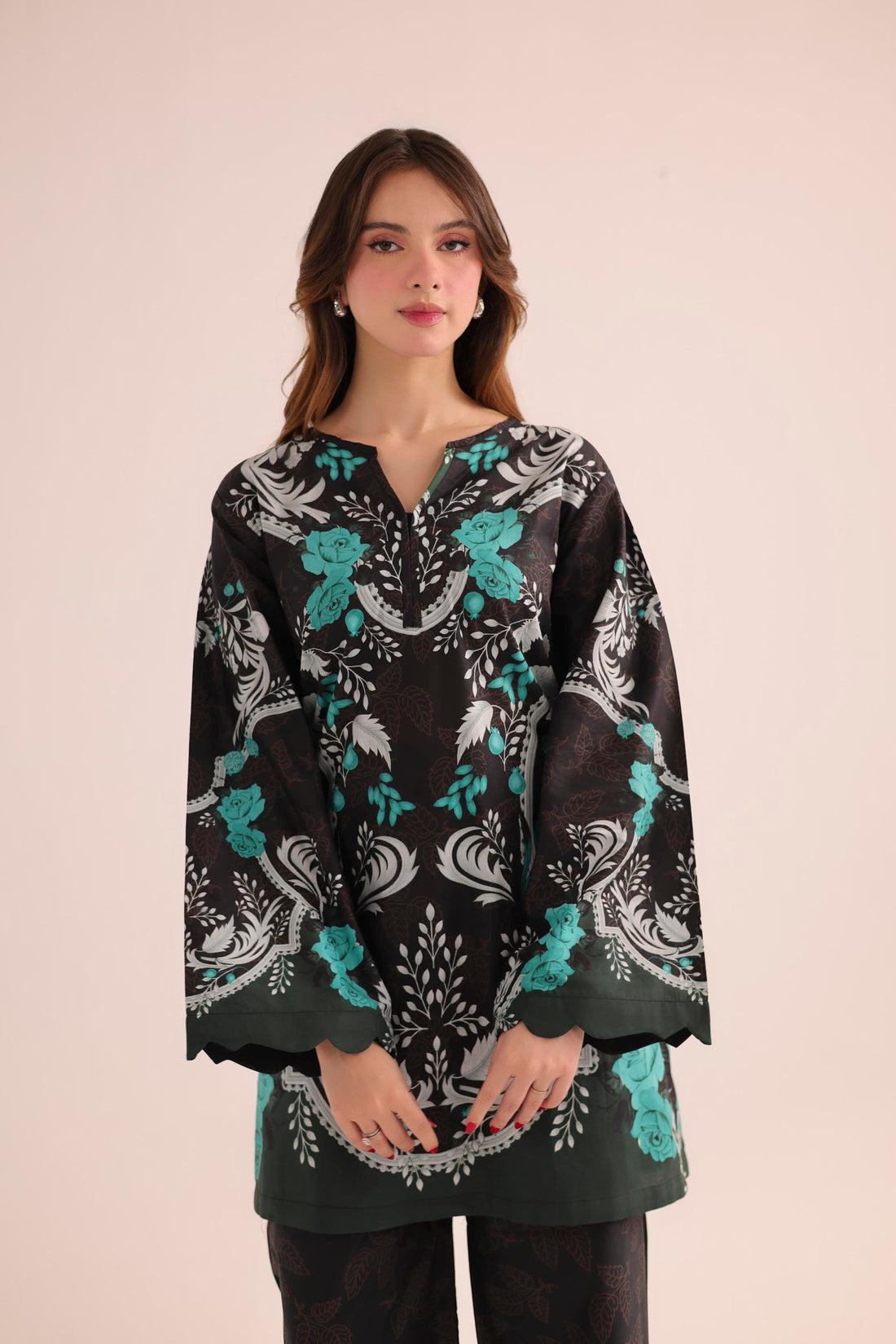 2PC Summer Lawn Dress- PRT L42975