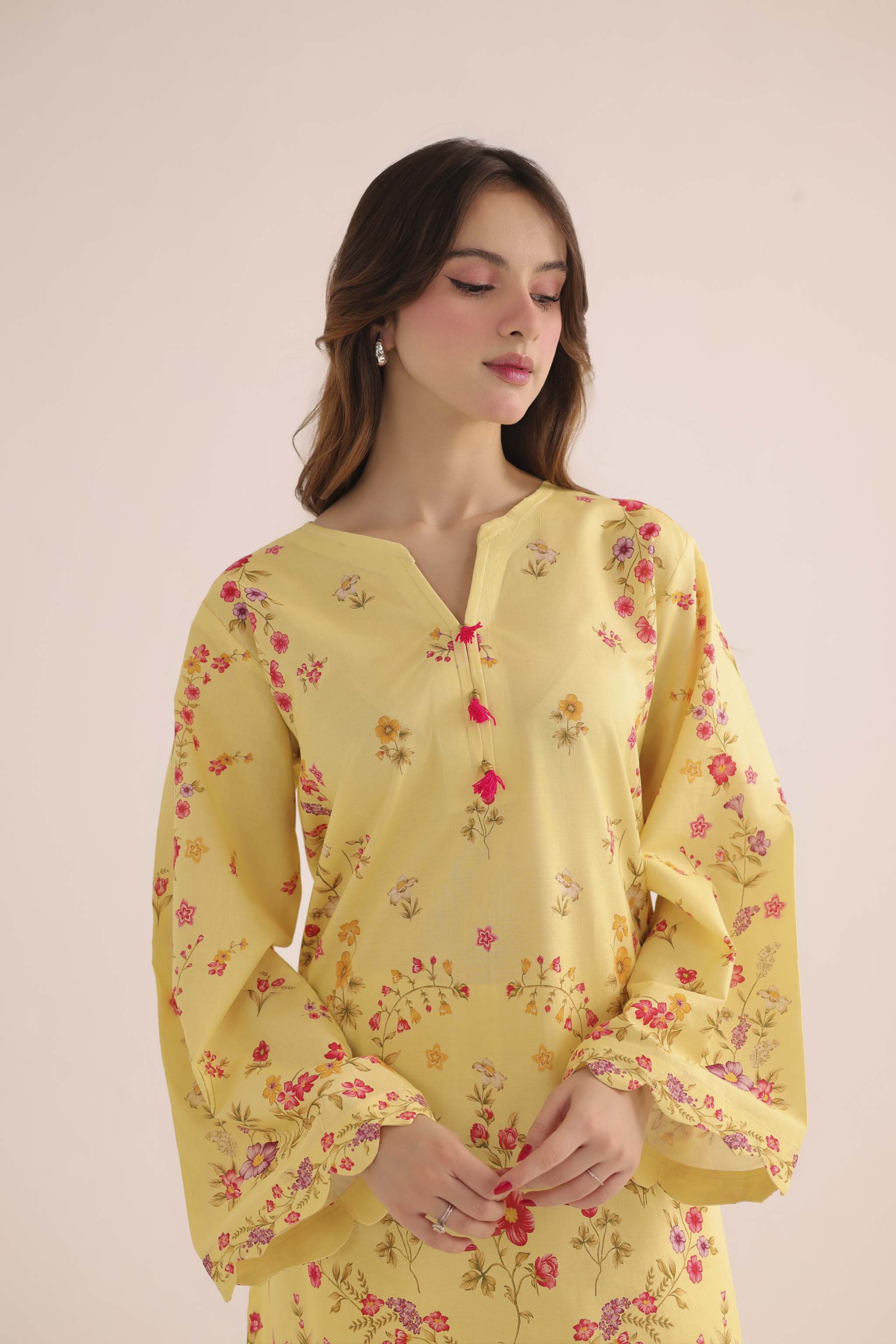 2PC Summer Lawn Dress- PRT L42949