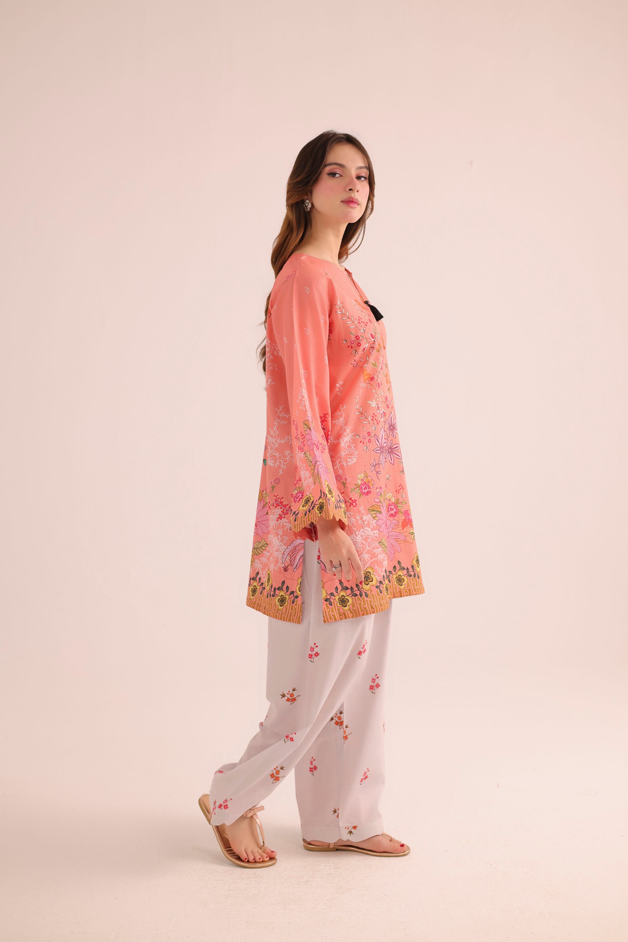 2PC Summer Lawn Dress- PRT L42984