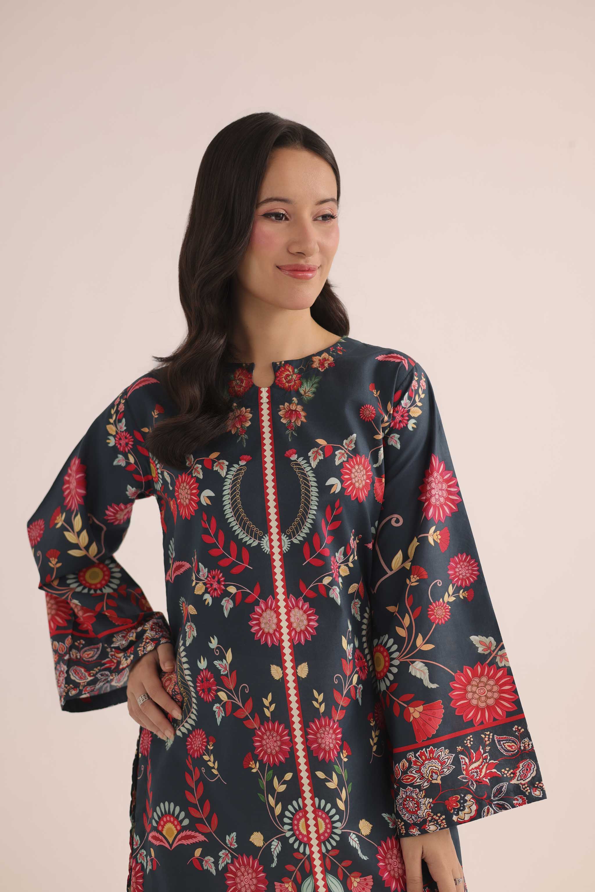 1PC Printed Lawn Kurta - PRT L43309