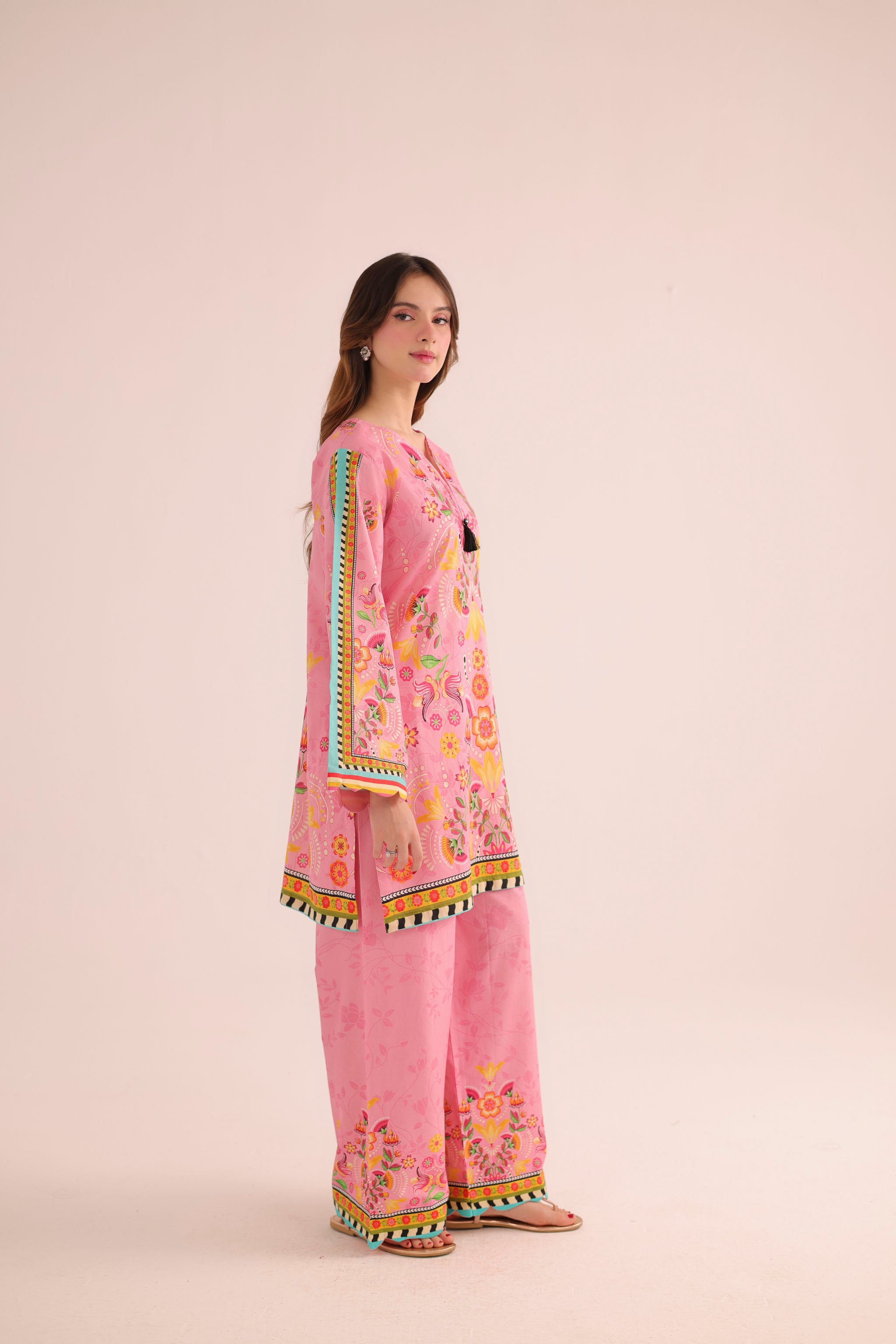 2PC Summer Lawn Dress- PRT L42946