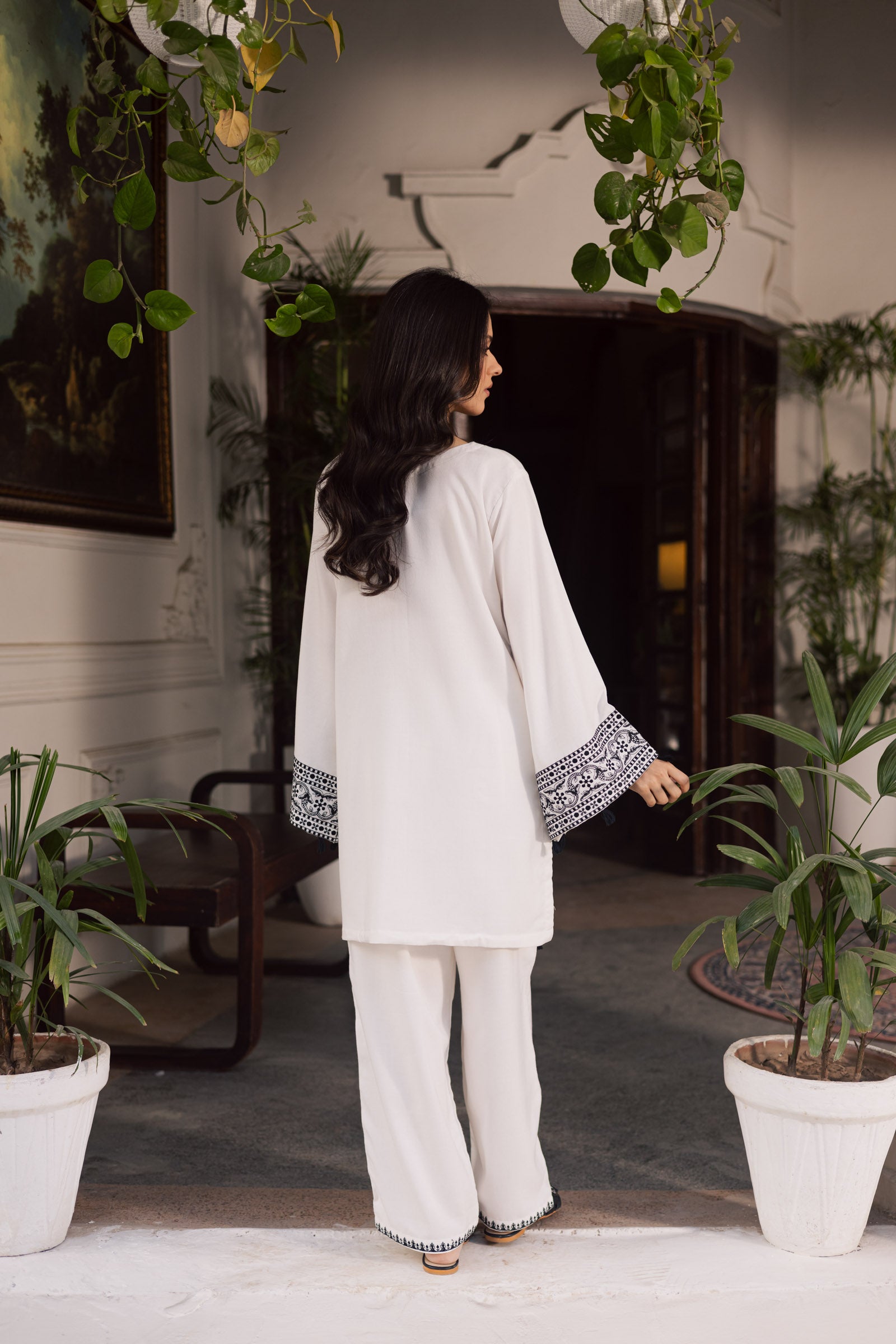 2PC Winter Embroidered Dress - 1189