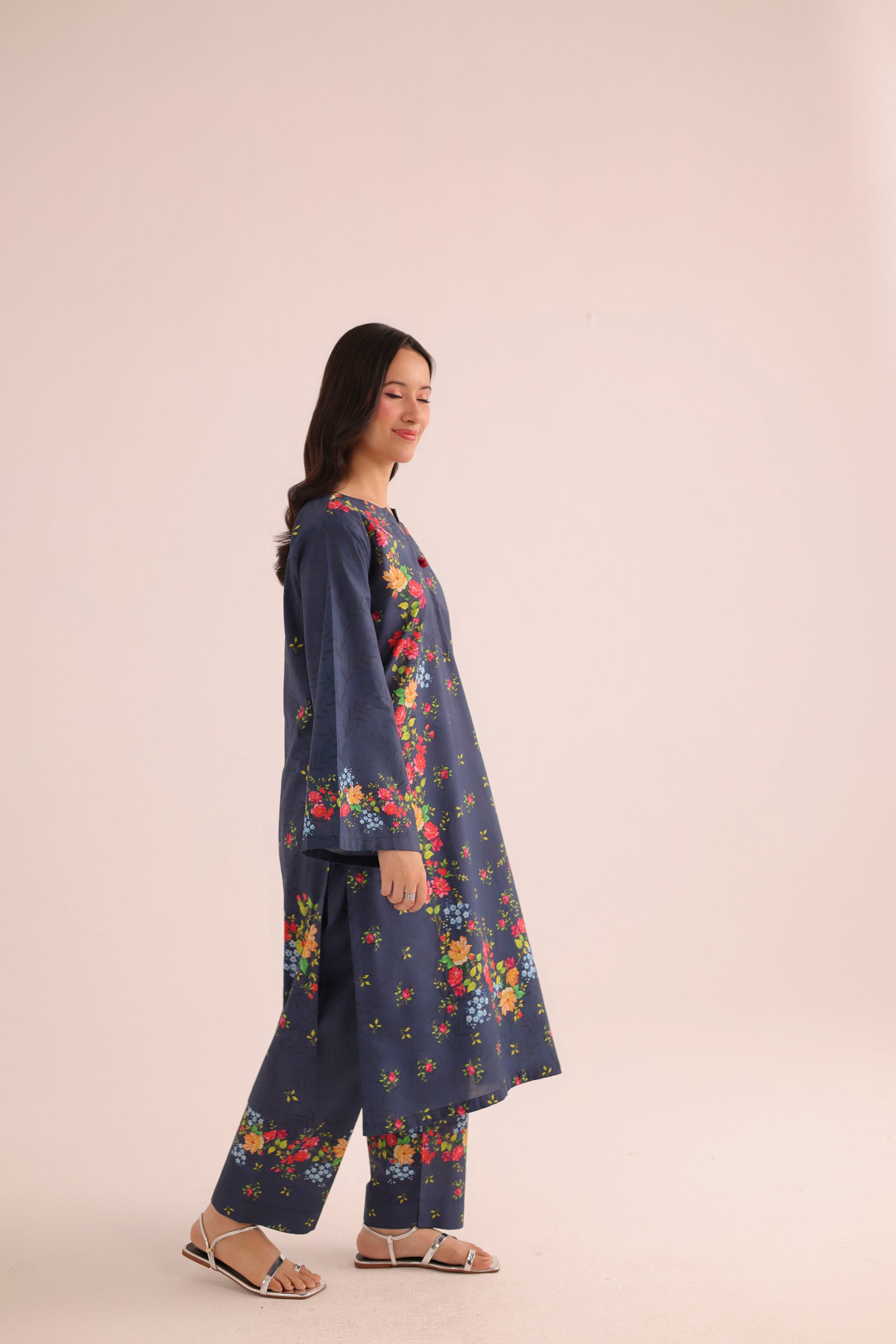 2PC Summer Lawn Dress- PRT L42729