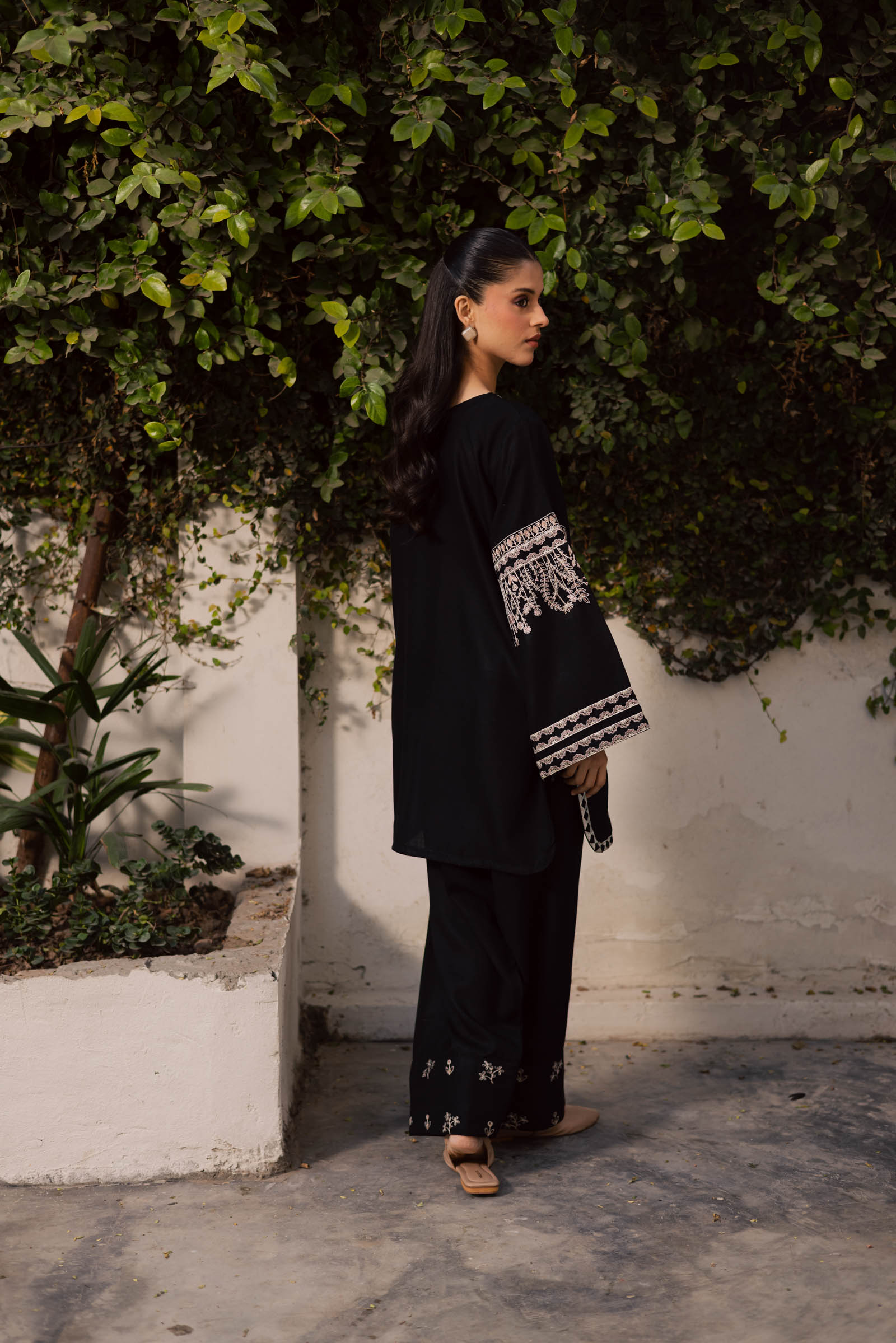 2PC Winter Embroidered Dress-1176