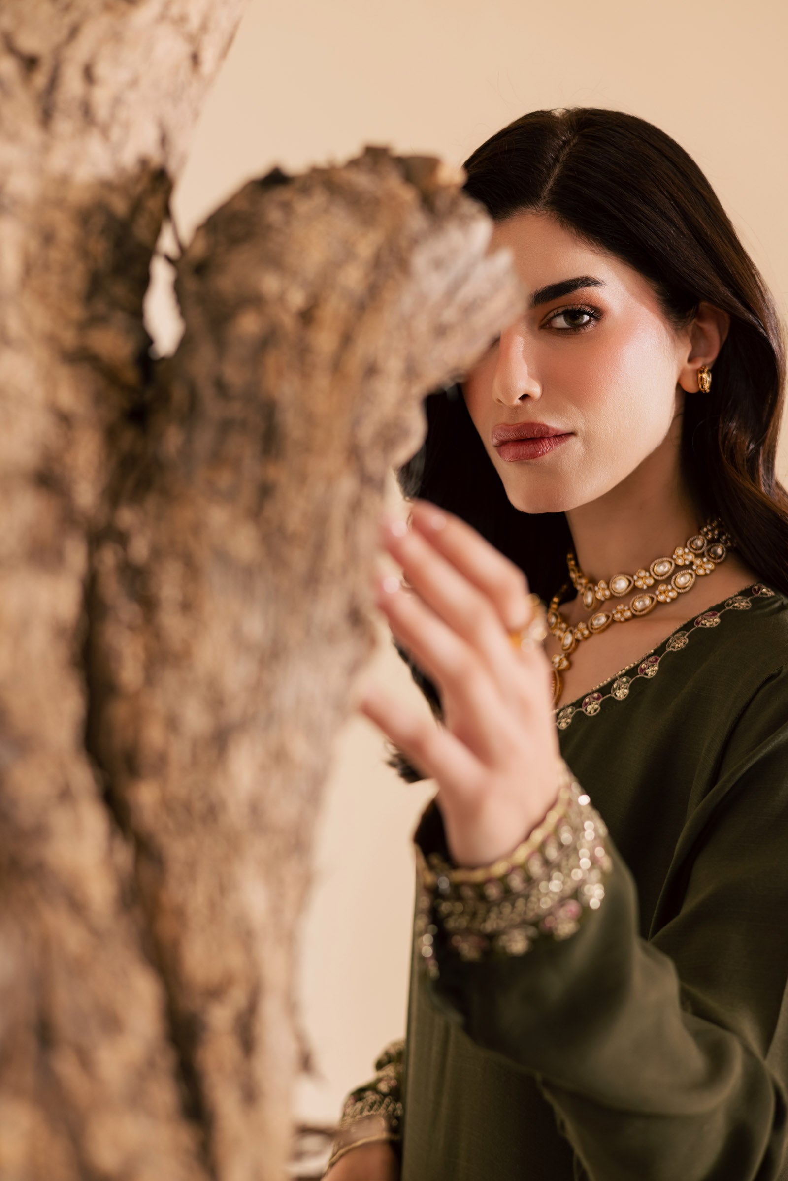 3PC Luxury Embroidered Dress- RSM15