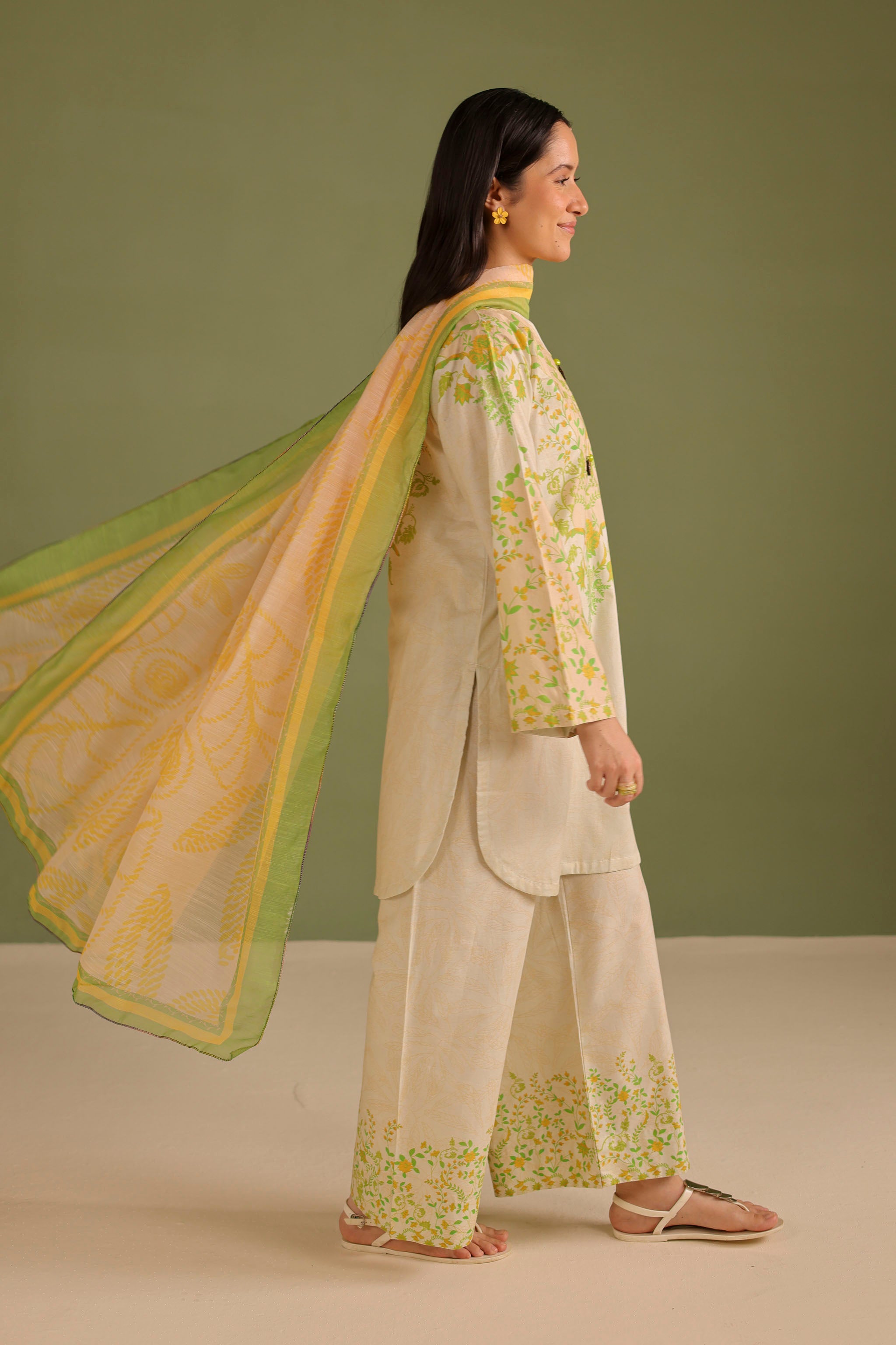 3PC Printed Lawn Suit - 42711