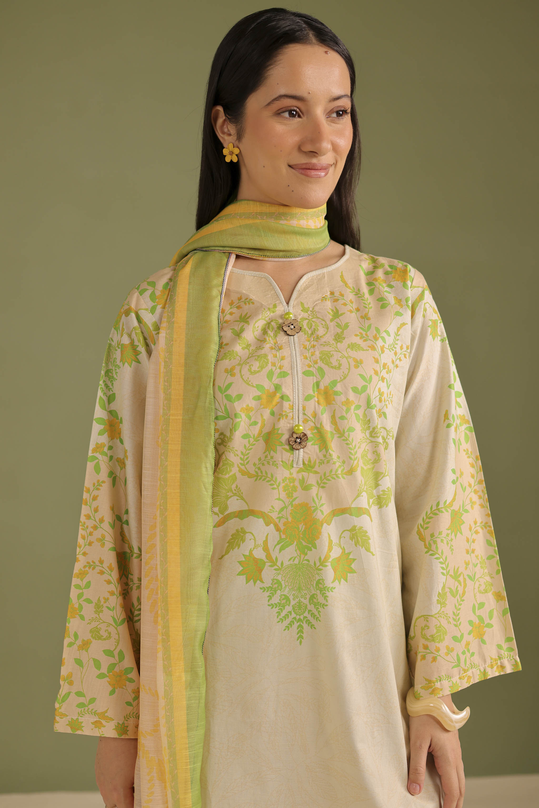3PC Printed Lawn Suit - 42711