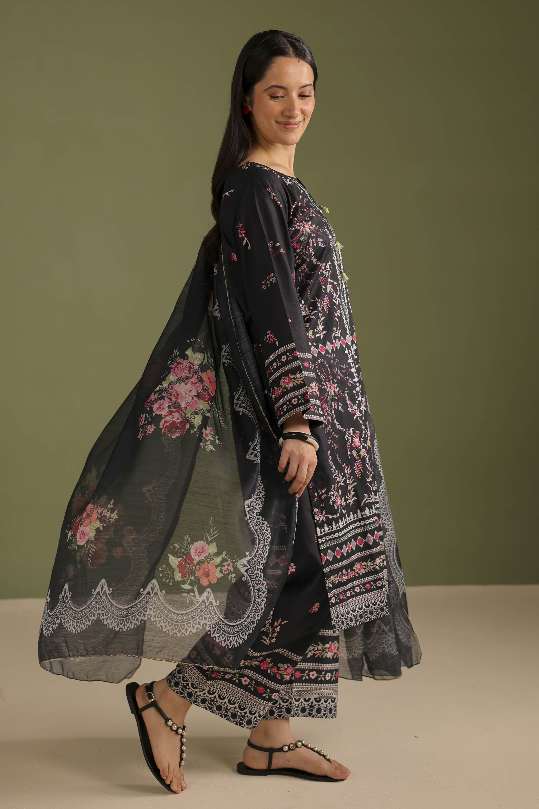 3PC Printed Lawn Suit - 42679