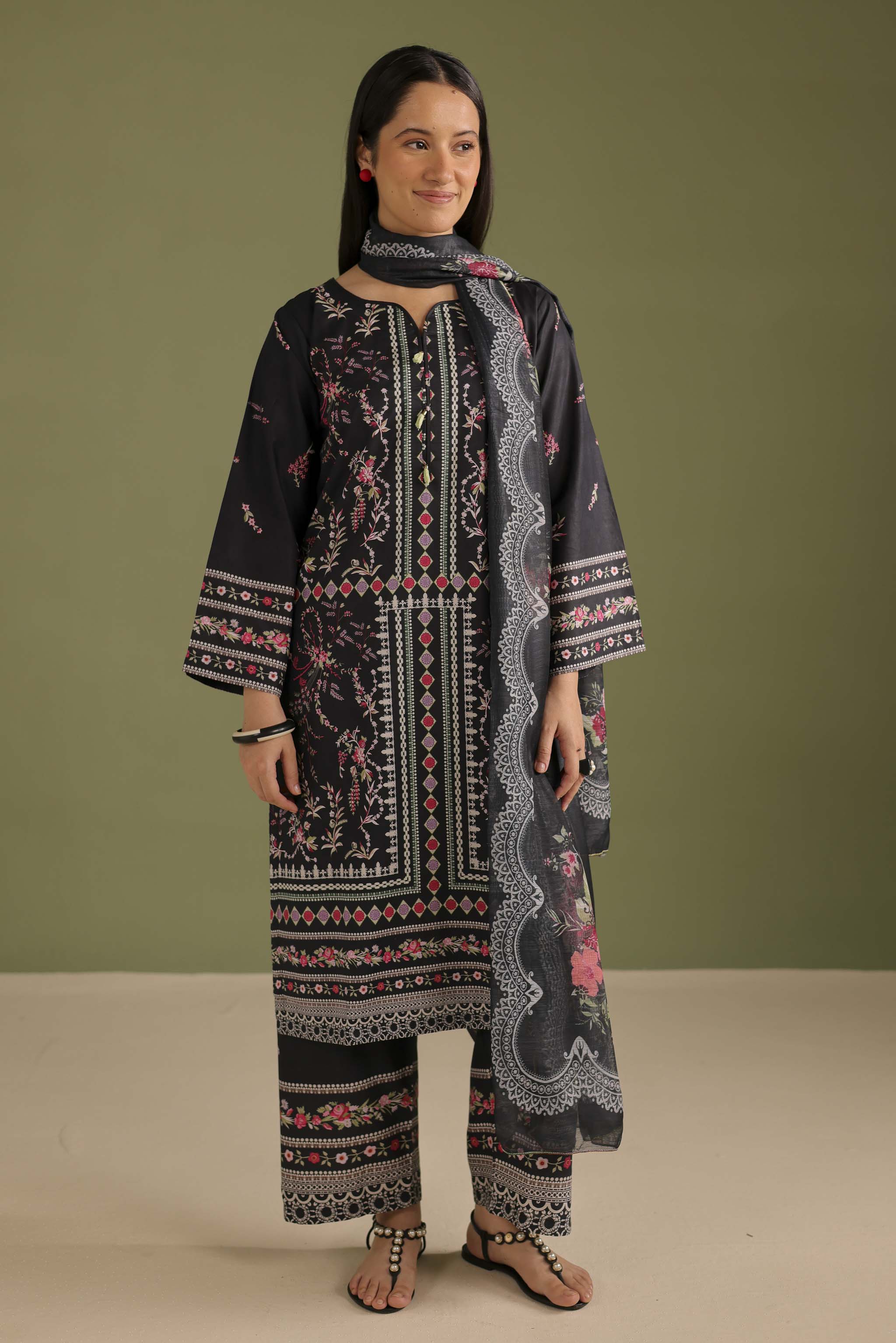 3PC Printed Lawn Suit - 42679