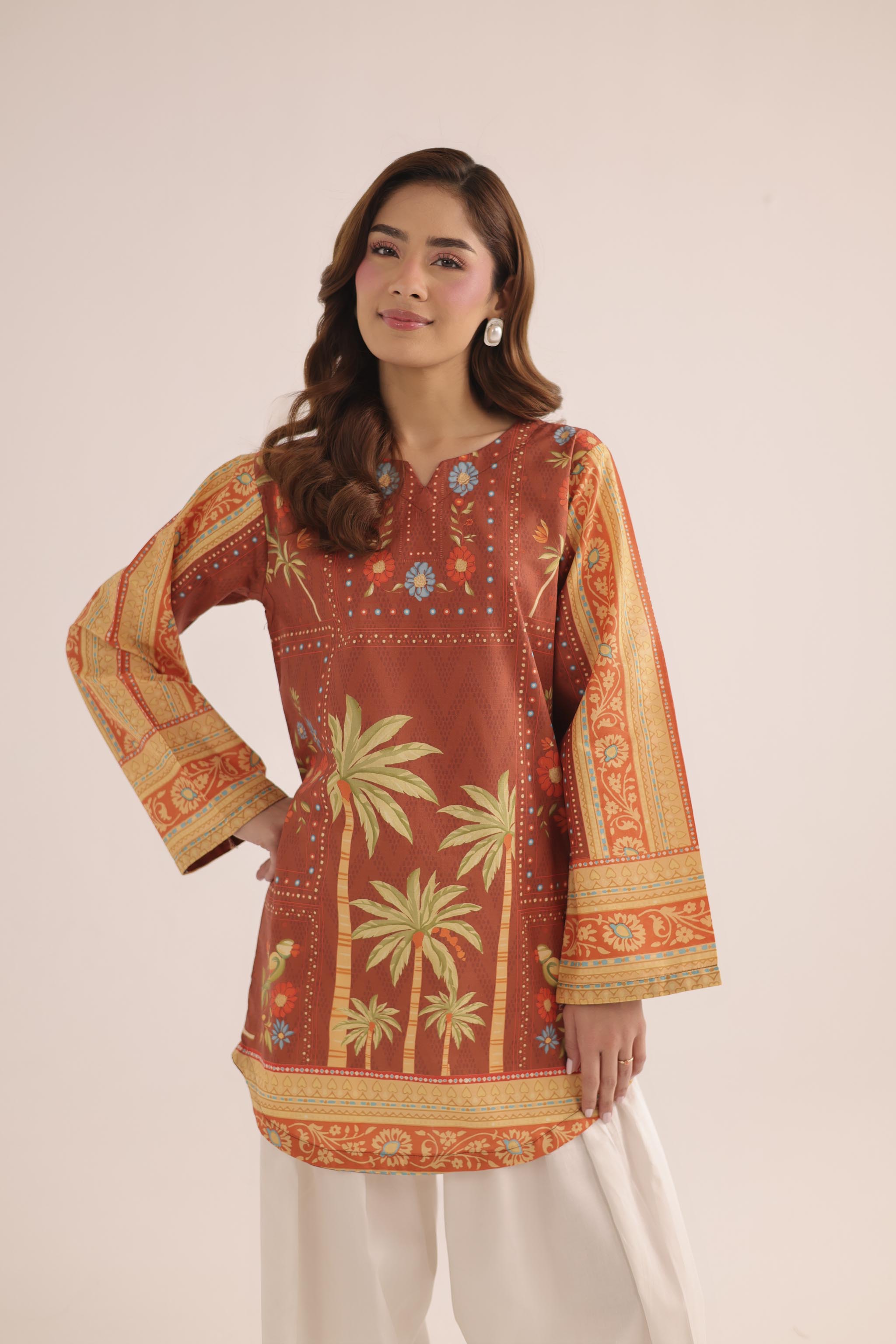 1PC Printed Lawn Kurta - PRT L43279