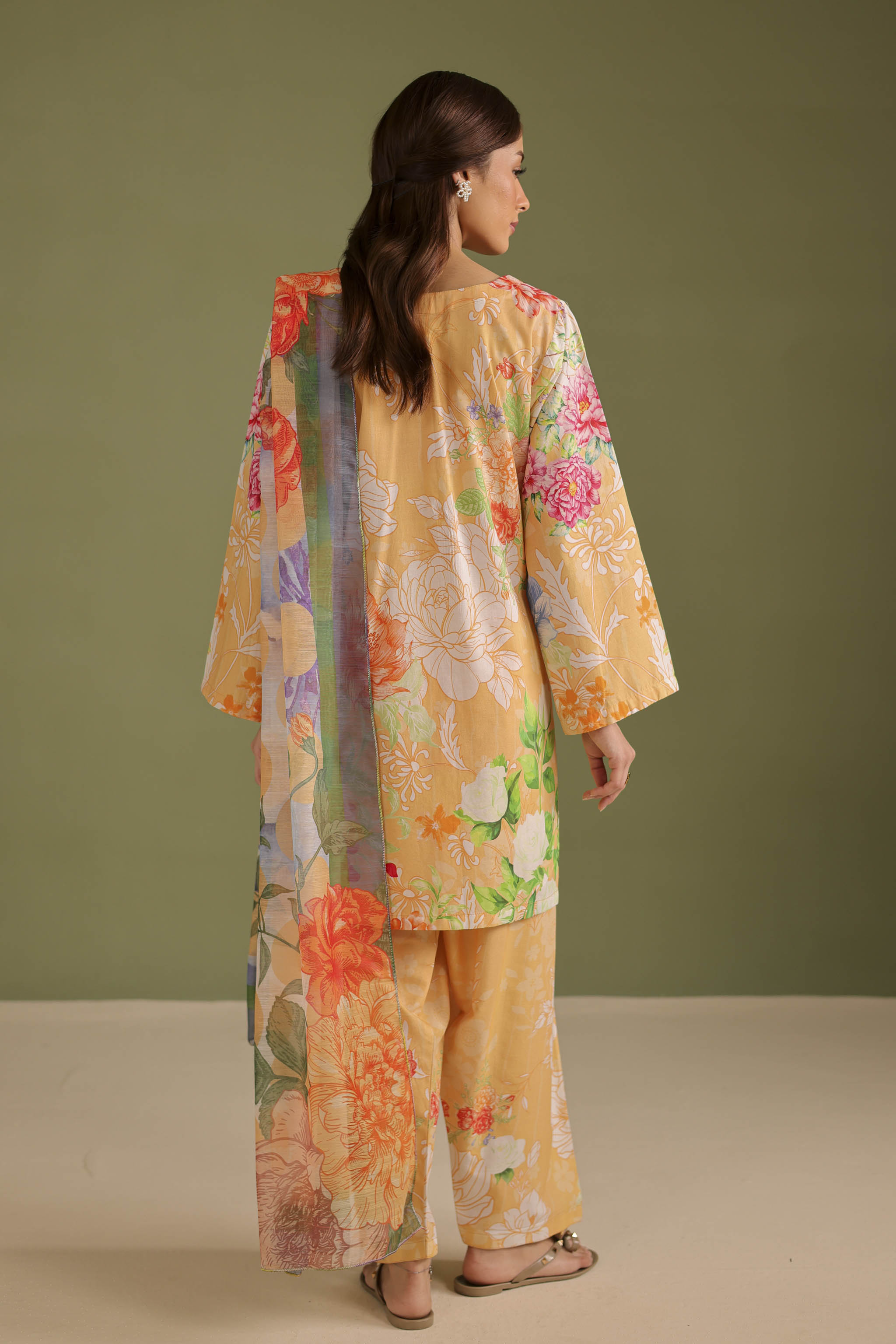 3PC Printed Lawn Suit - 42659