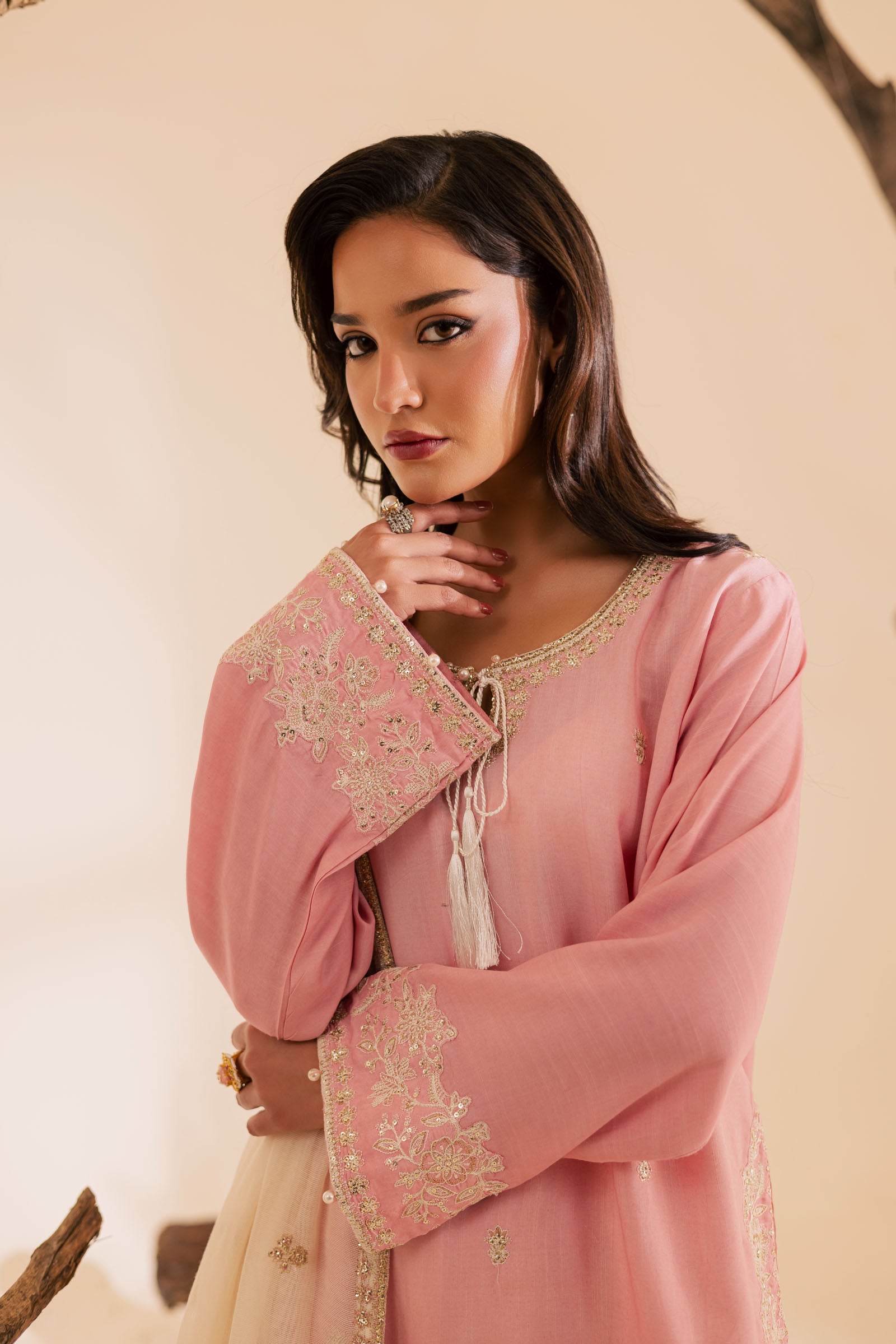 3PC Luxury Embroidered Dress- RSPP09