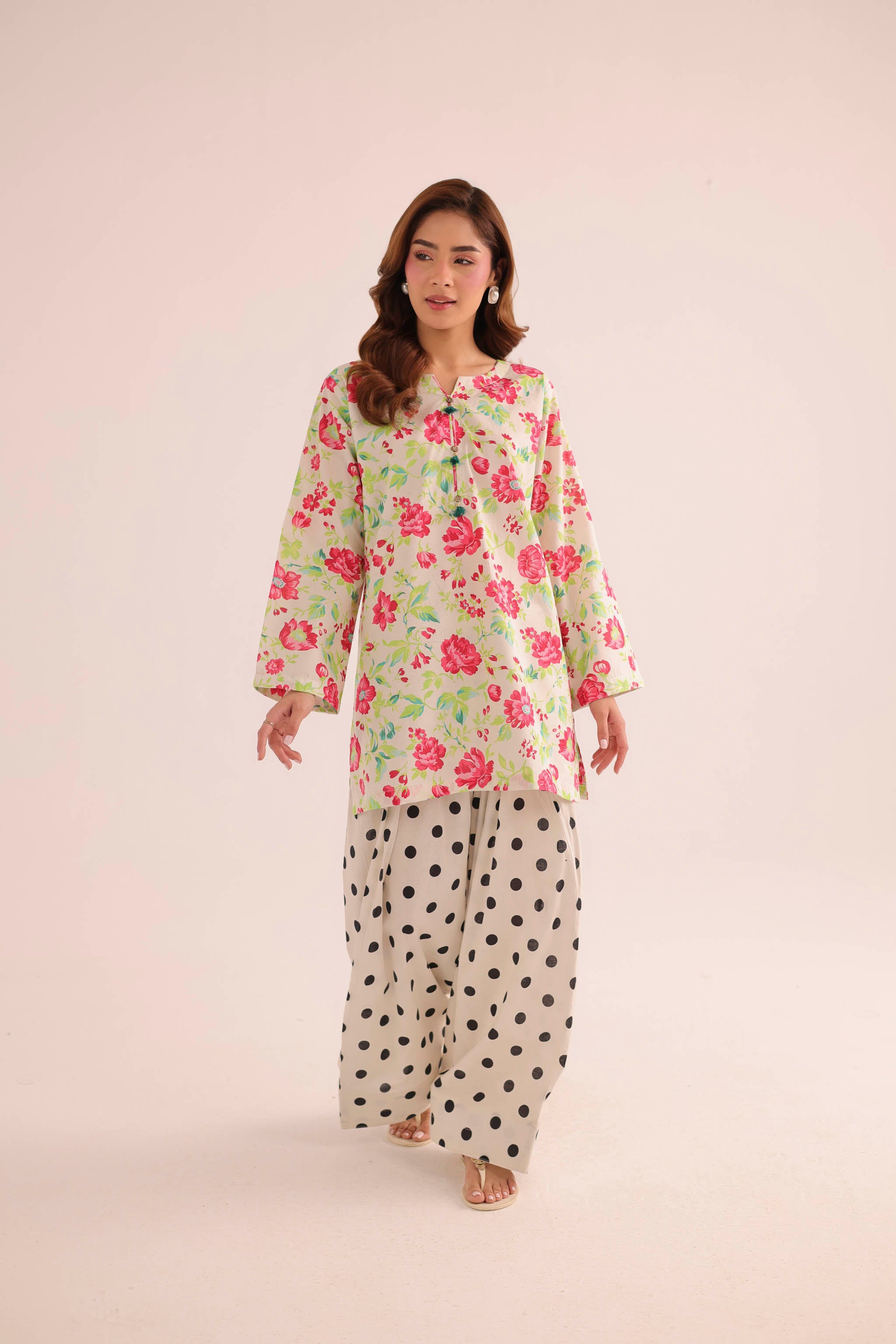 2PC Summer Lawn Dress- PRT L42727
