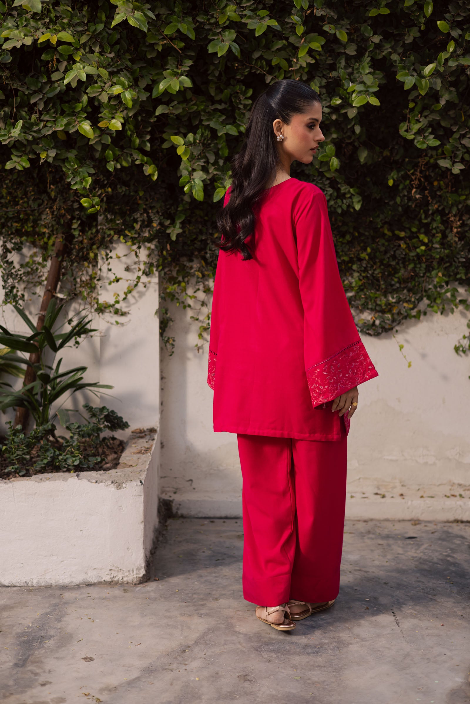 2PC Winter Embroidered Dress-1180