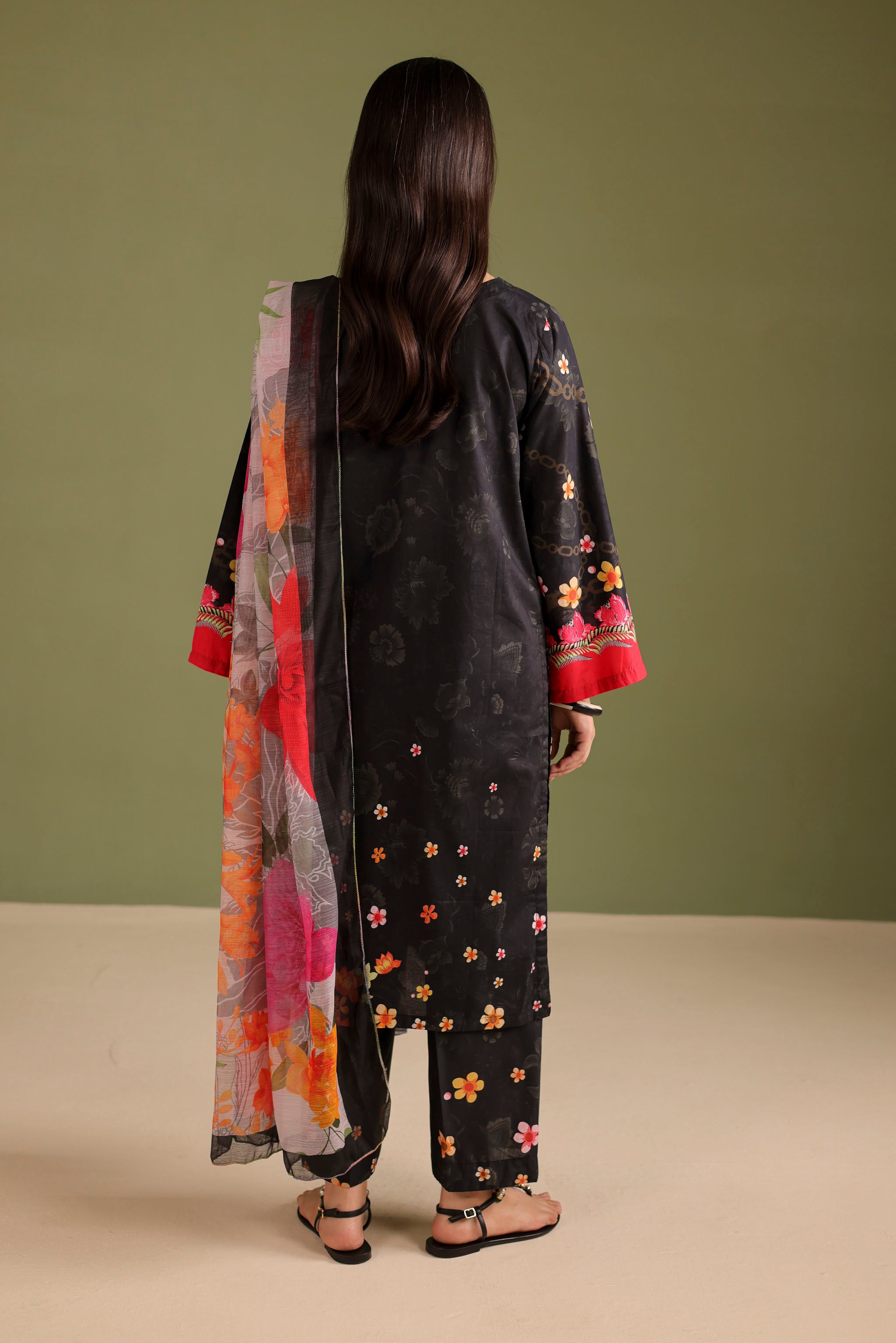 3PC Printed Lawn Suit - 42713