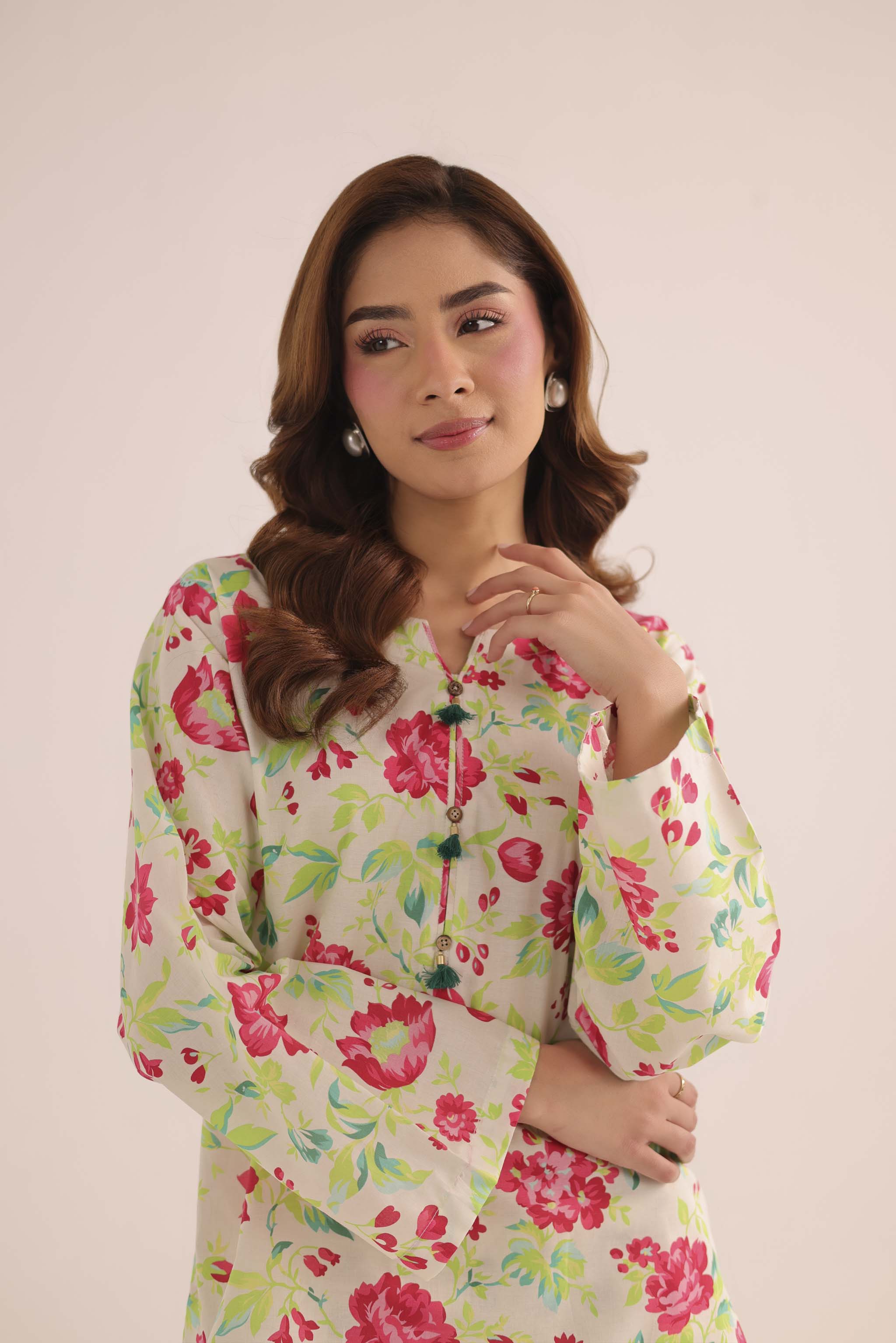 2PC Summer Lawn Dress- PRT L42727