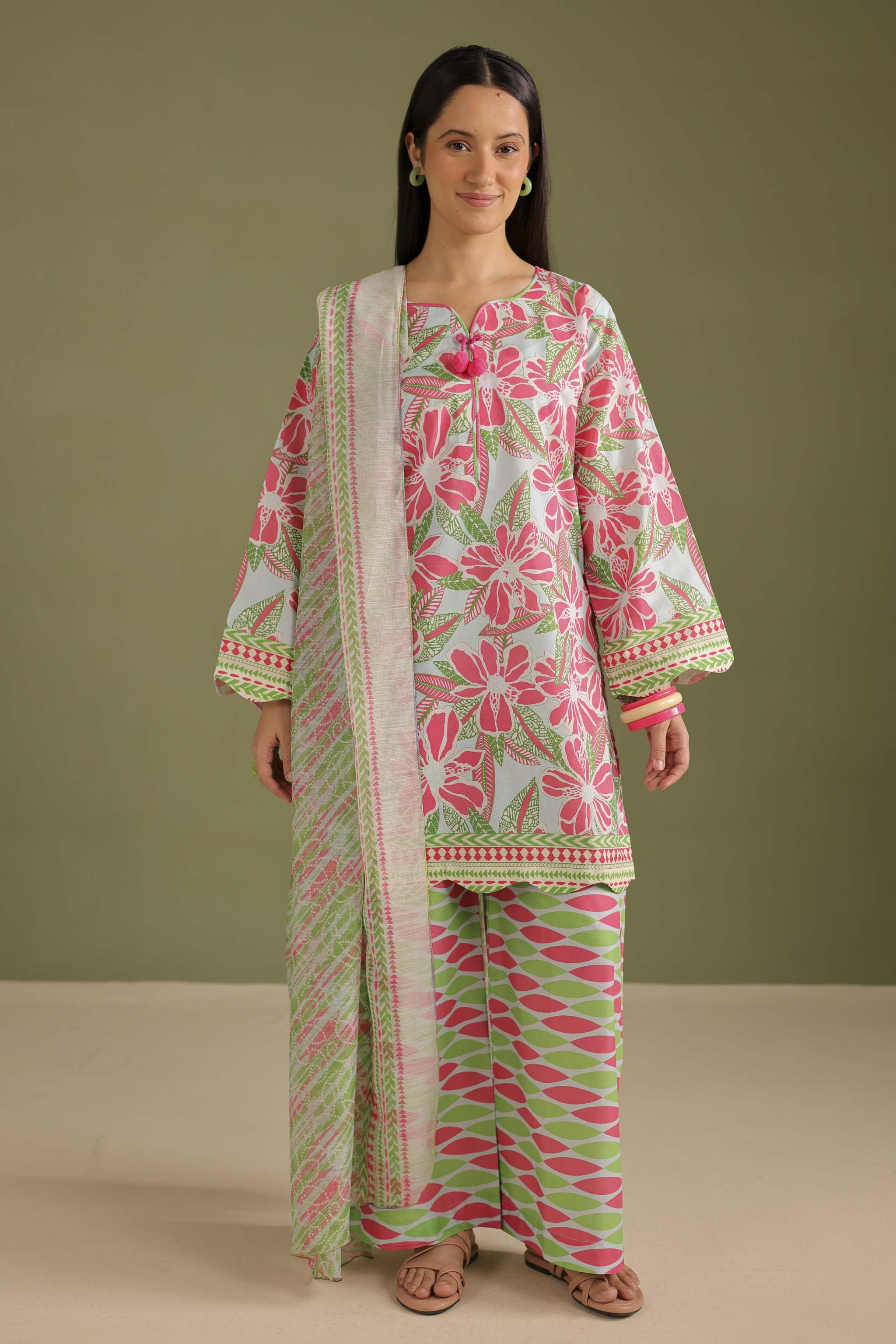 3PC Printed Lawn Suit - 42710